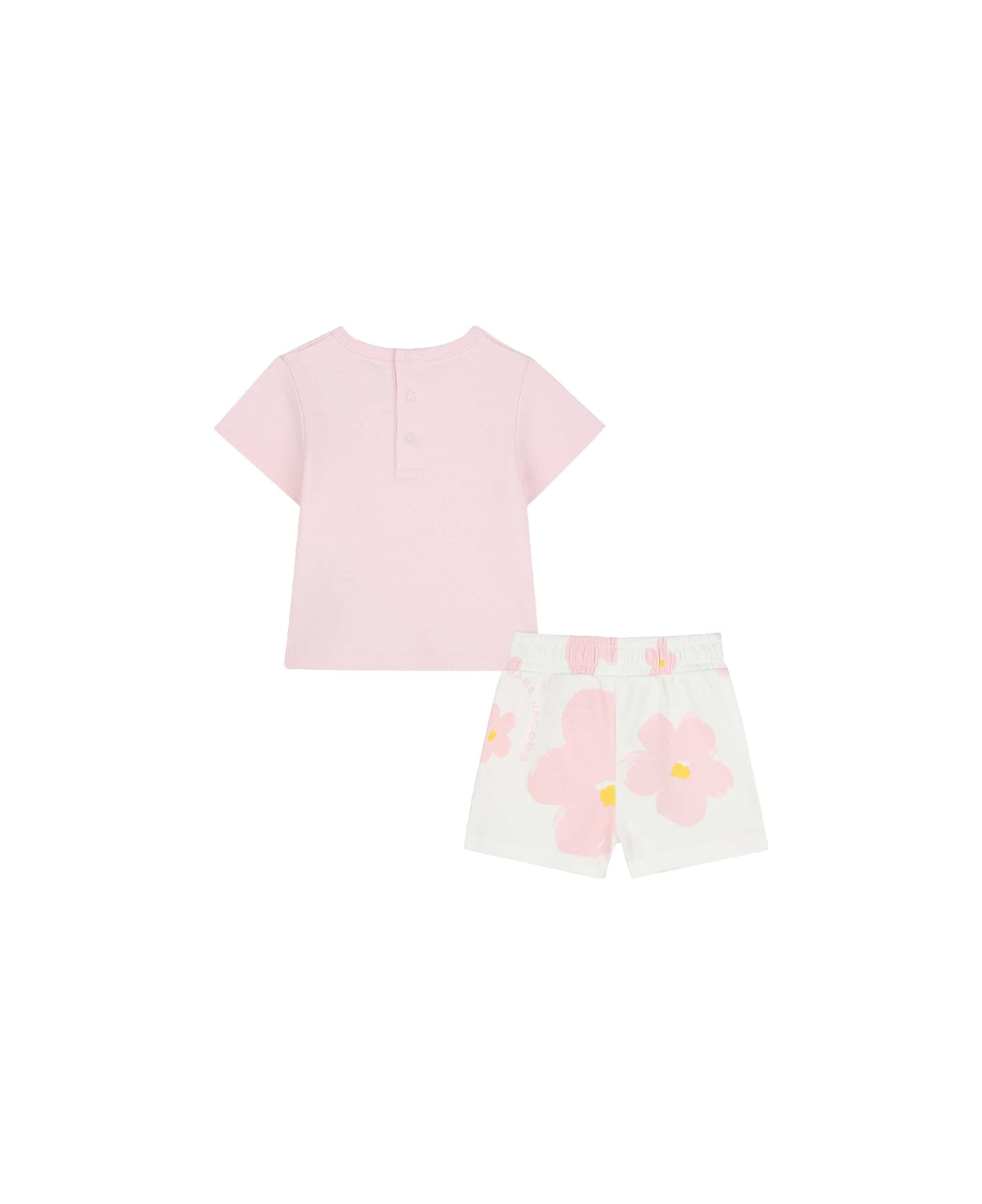 Marc Jacobs T-shrt Set With Bermuda Shorts - PINK