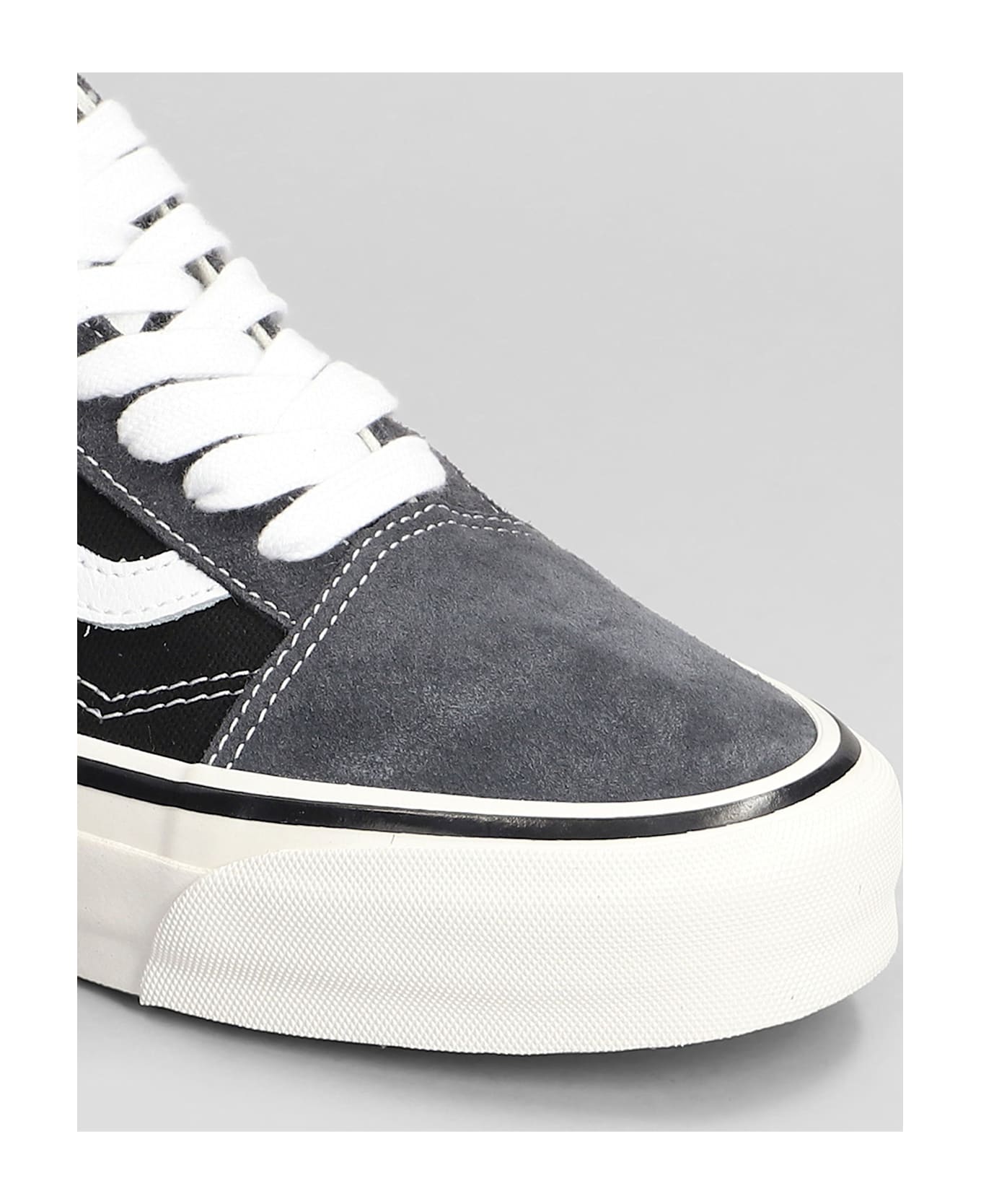 Vans Lx Old Skool Sneakers In Grey Suede And Fabric - grey