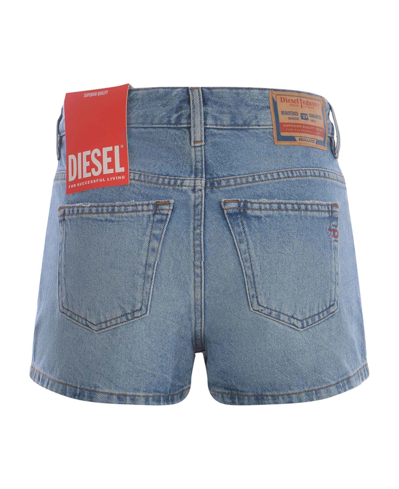 Diesel De-yuba Denim Shorts - Denim azzurro