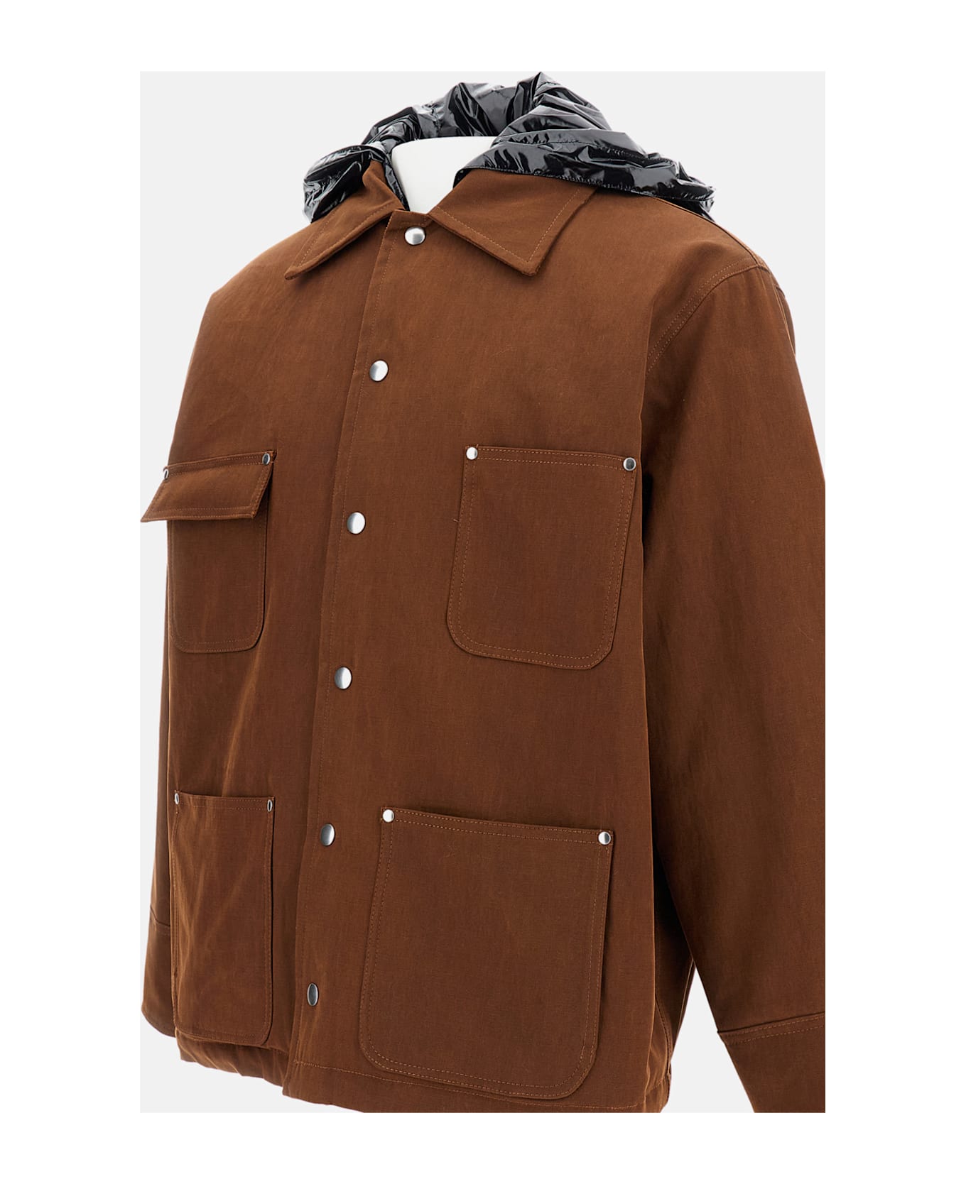 Plan C Hooded Jacket - Brown