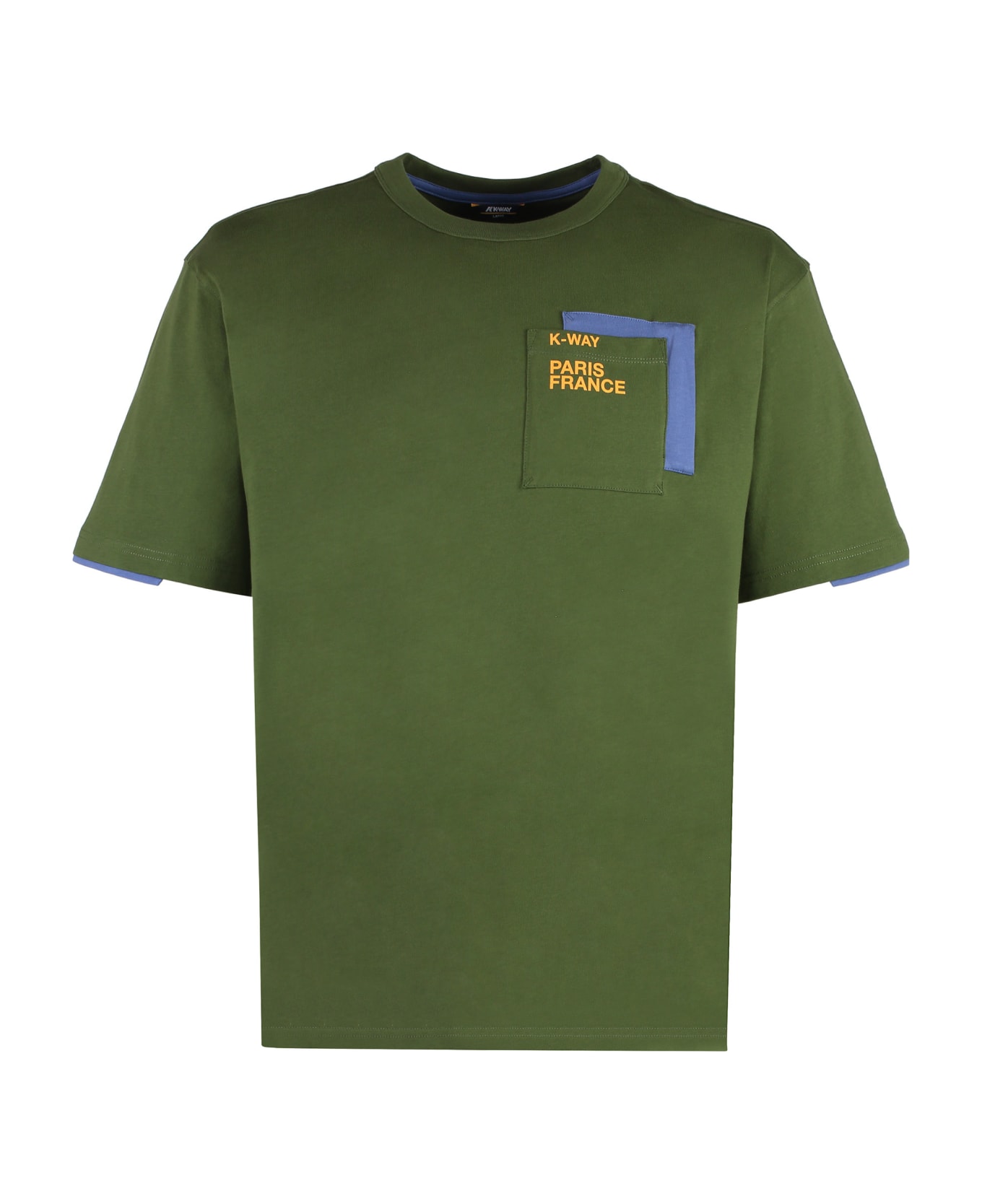 K-Way Fantome Cotton Crew-neck T-shirt - green シャツ