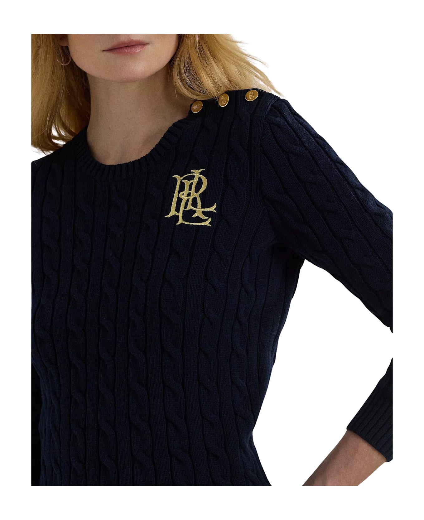 Ralph Lauren Montiva Long Sleeve Pullover - Lauren Navy