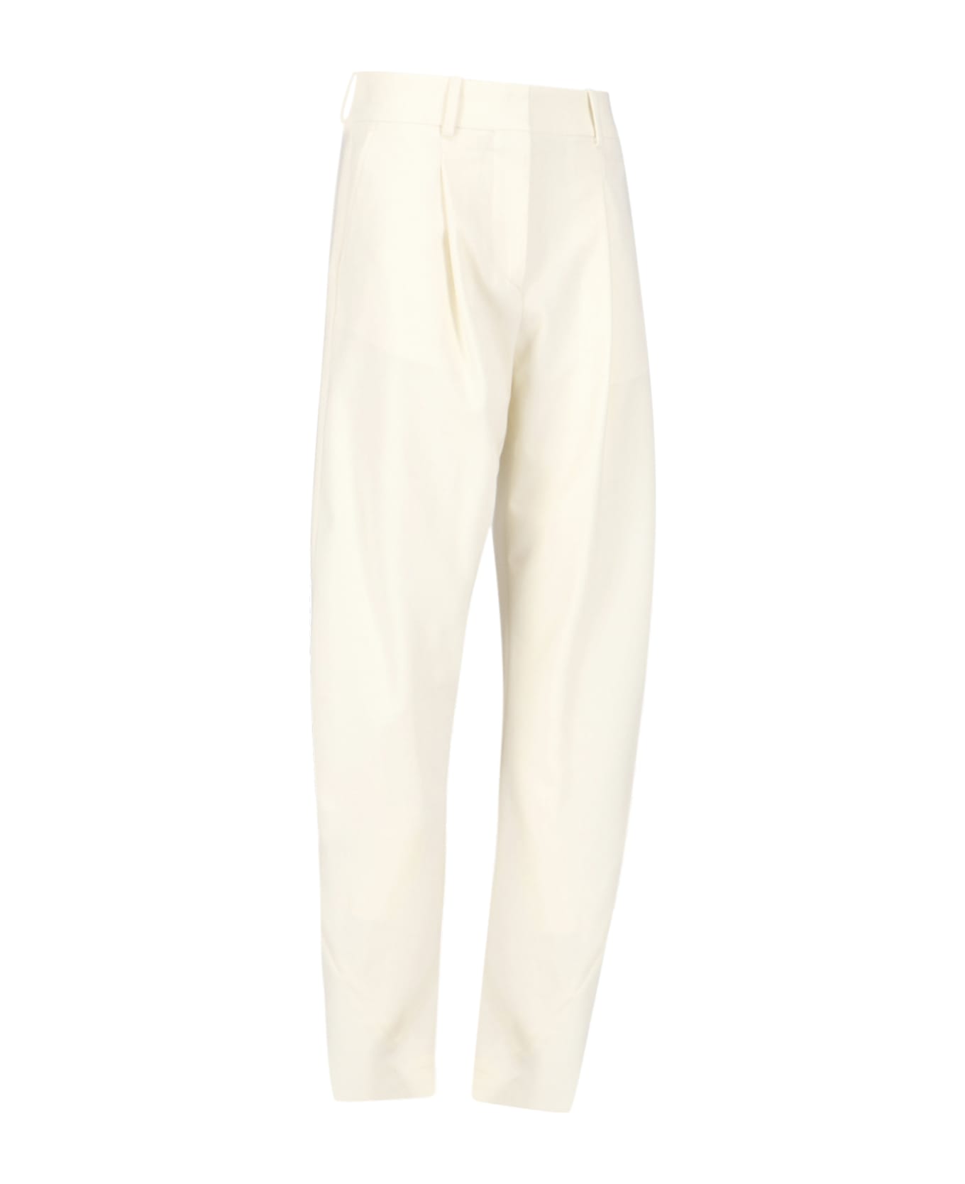 Off-White Flared Pants - Cream