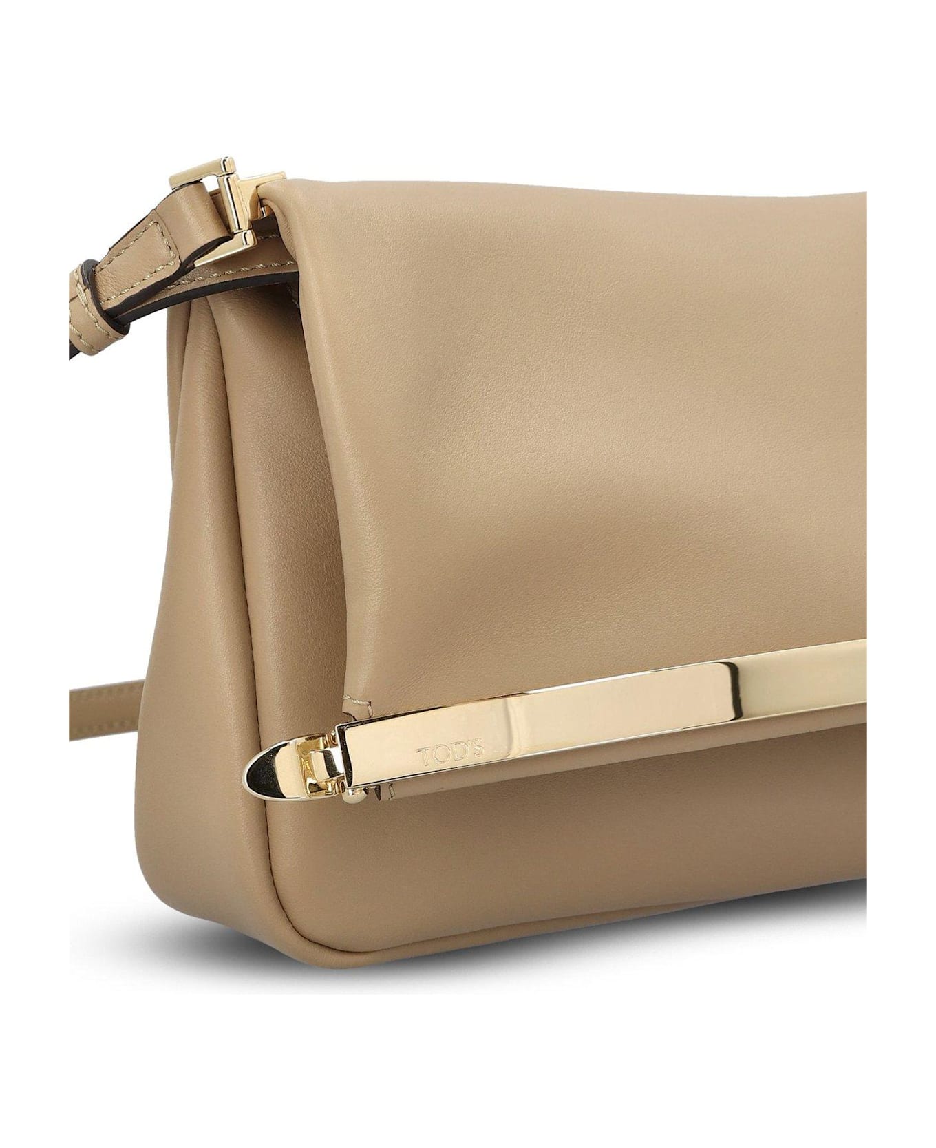 Tod
s Logo Debossed Flap Bag