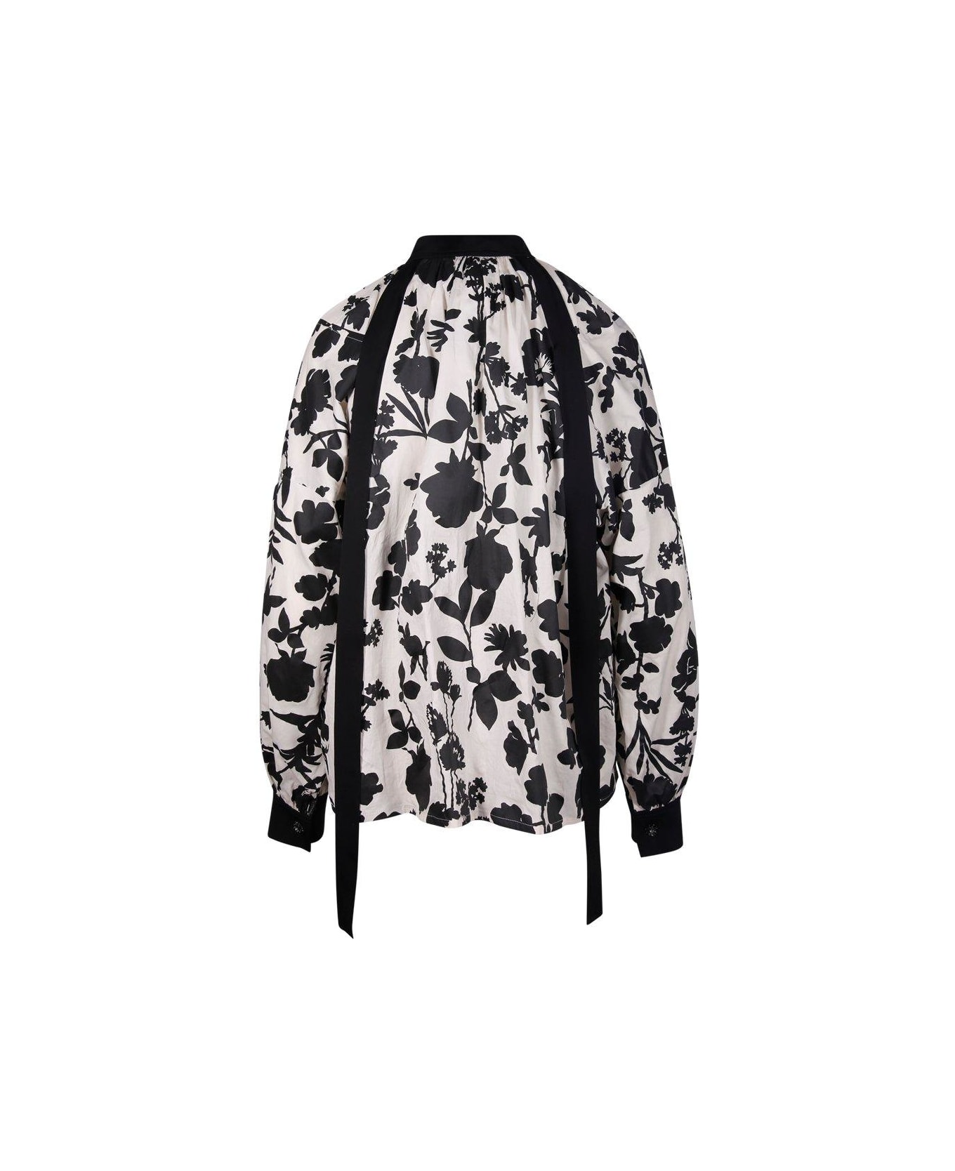 Max Mara Floral Printed Long-sleeved Top - Non definito