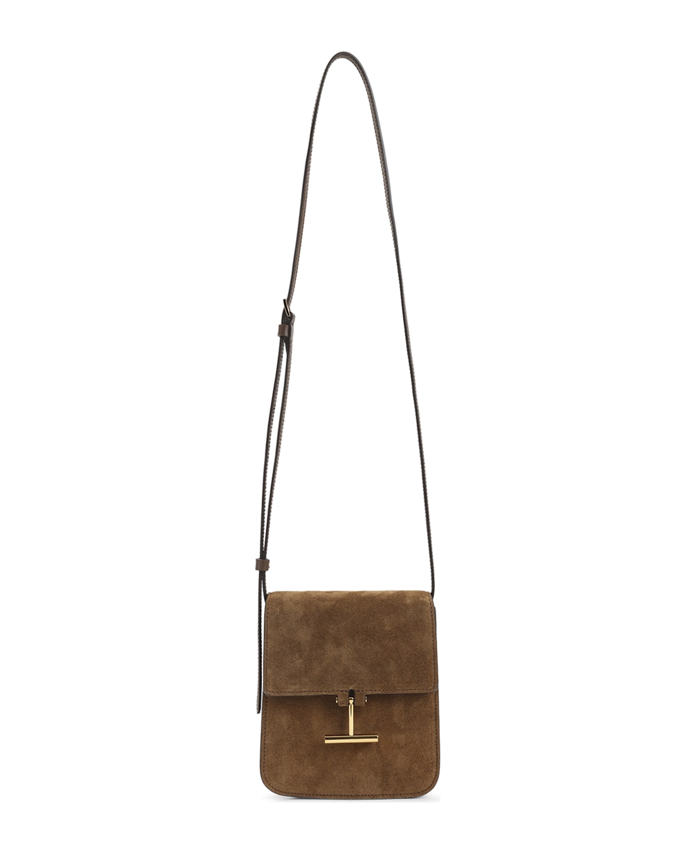 Tom Ford Calf Leather Shoulder Bag - Eda Whisky