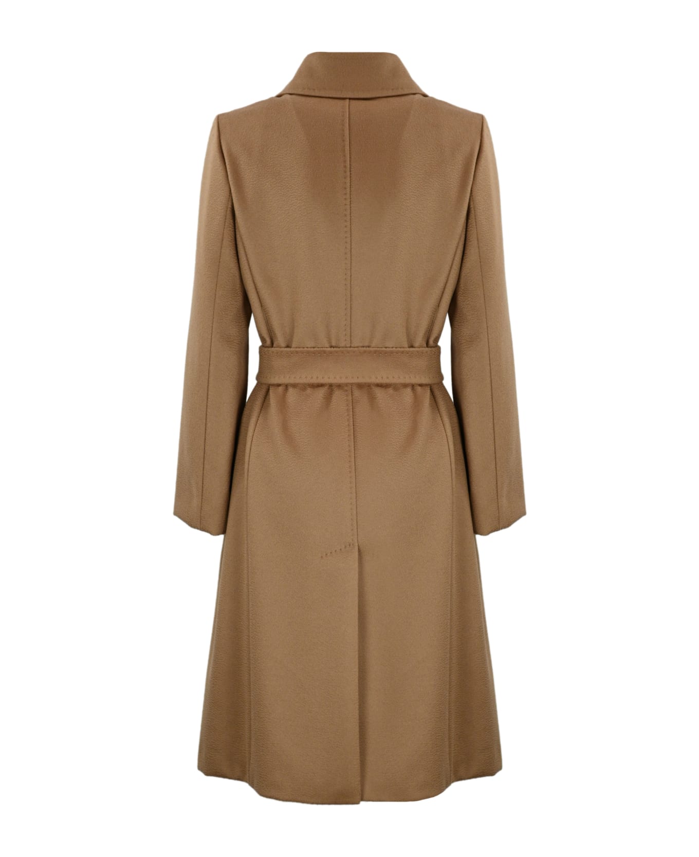 Max Mara Studio 
bcollag
 Wool Wrap Coat - Brown