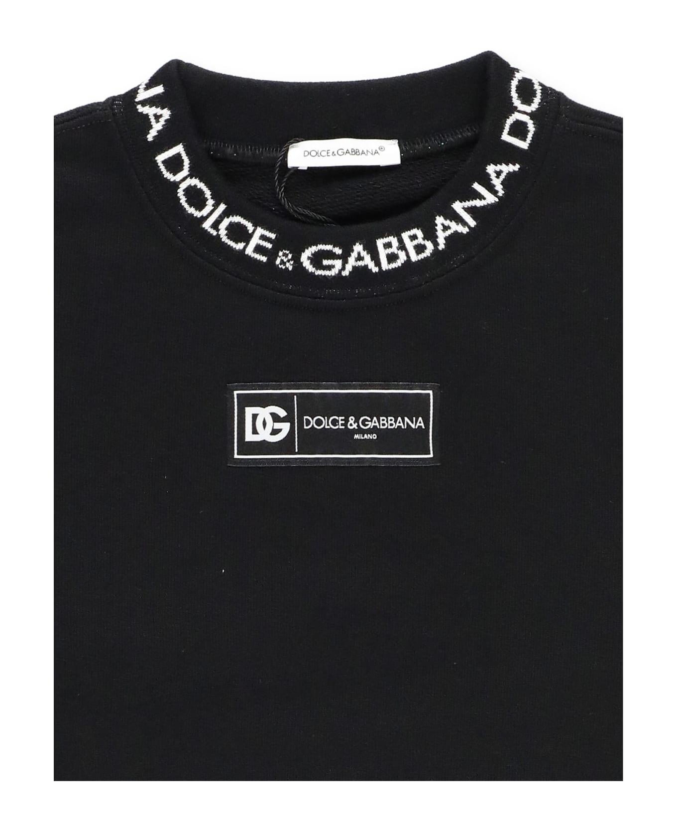 Dolce & Gabbana Cotton Sweatshirt - Nero