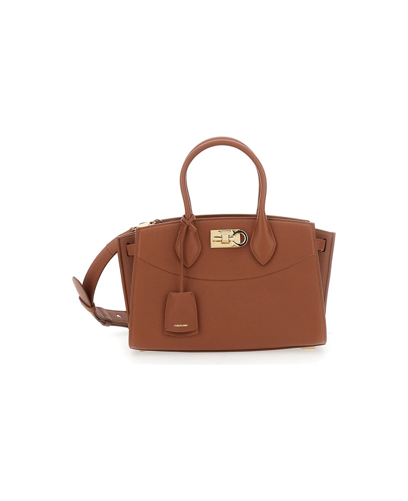 Ferragamo St Soft S Nw Top Handle 28,0x12,5x18,5 - Brown