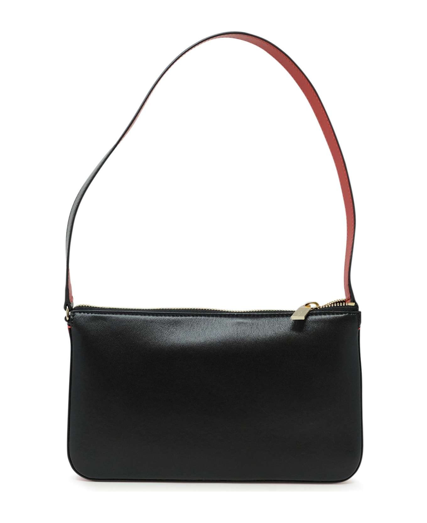 Christian Louboutin Black Leather Loubila Shoulder Bag - BLACK