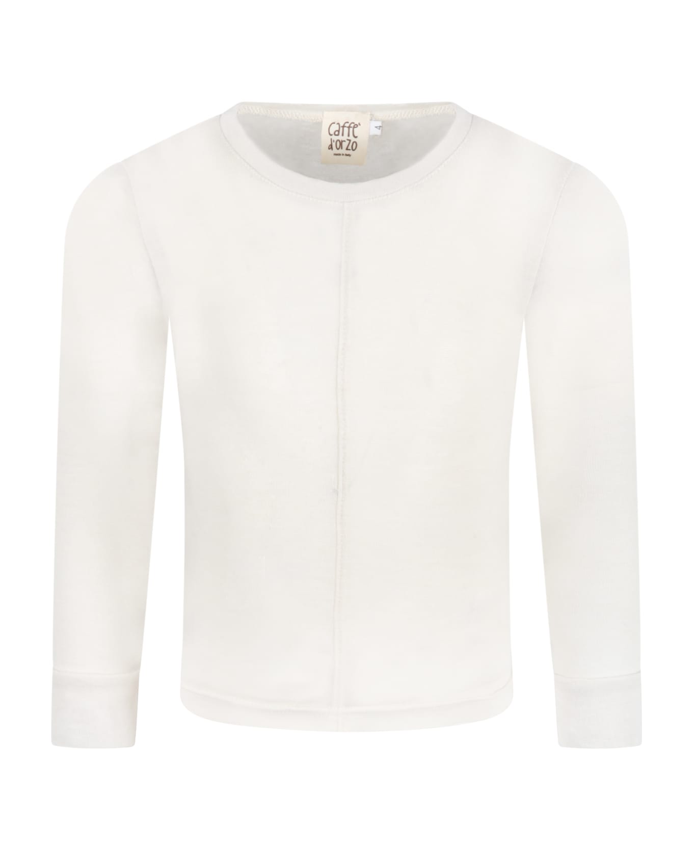 Caffe' d'Orzo Ivory "eliana" T-shirt For Girl - Ivory