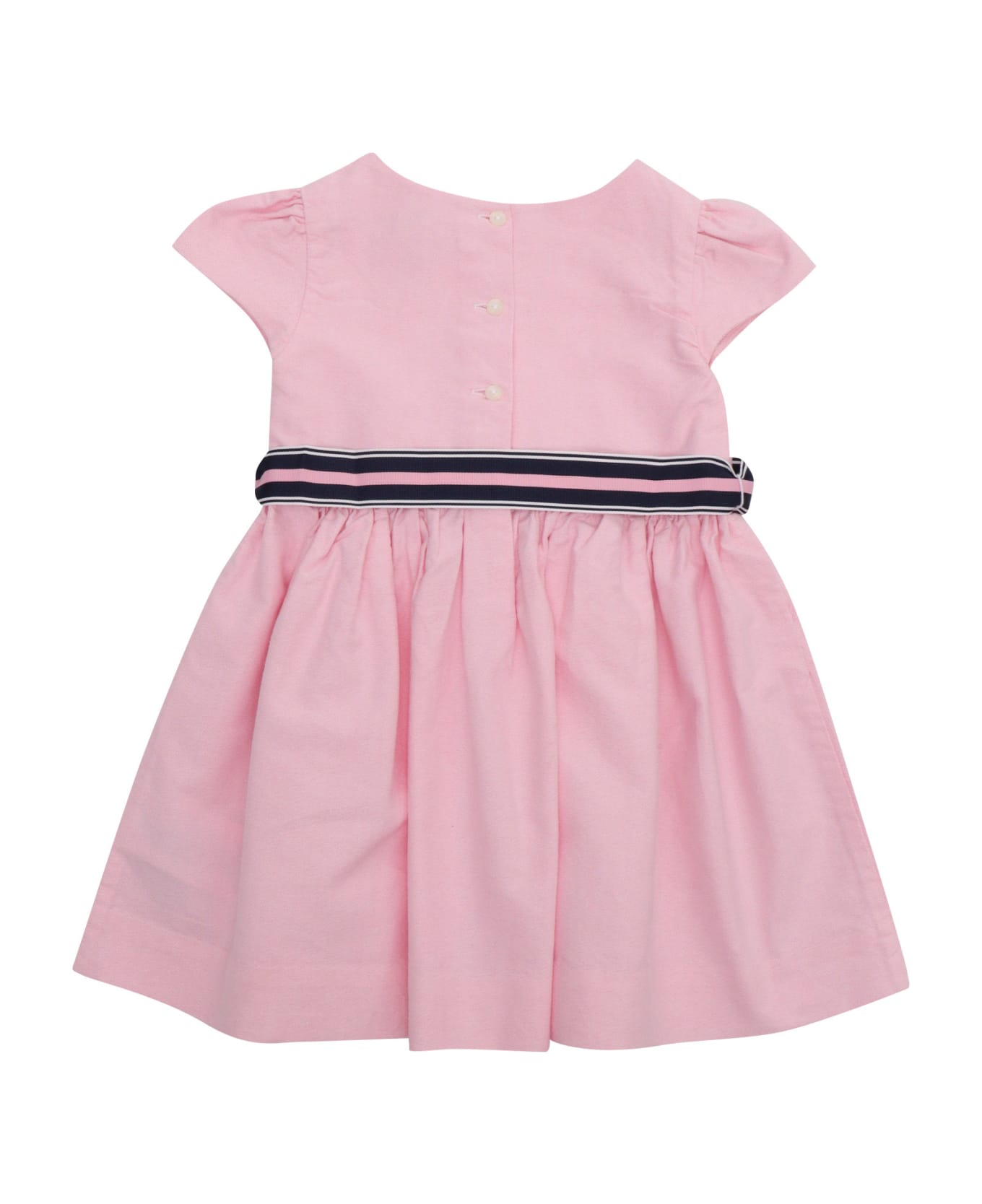 Polo Ralph Lauren Pink Dress With Bow - PINK