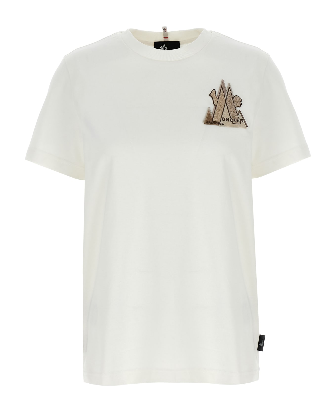 Moncler Grenoble Logo Patch T-shirt - White