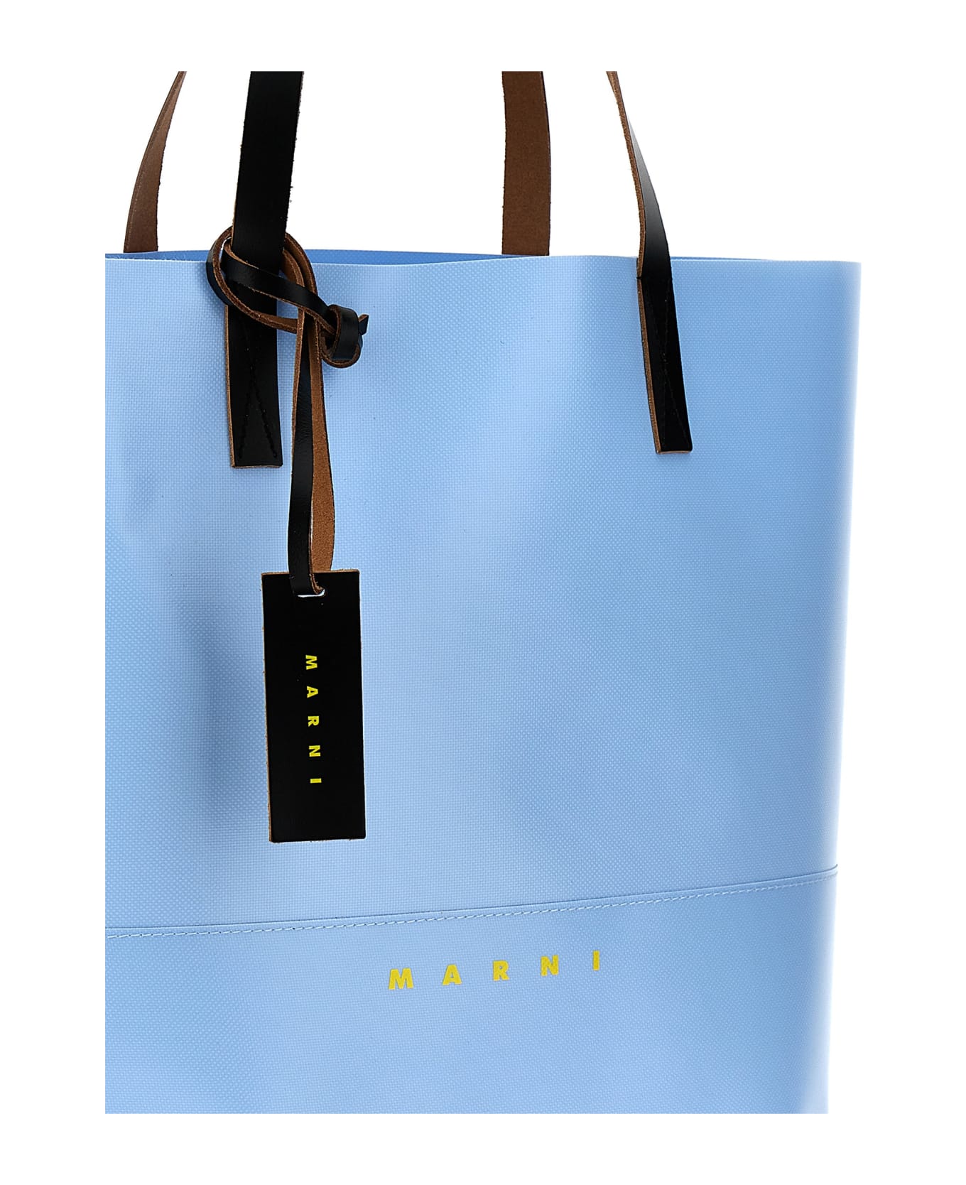 Marni 'tribeca' Shopping Bag - Light Blue