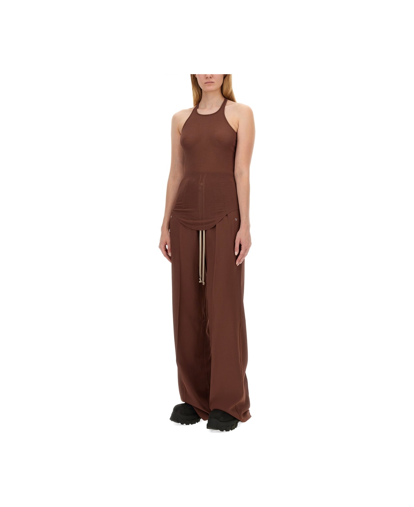Rick Owens Tank Top - BROWN