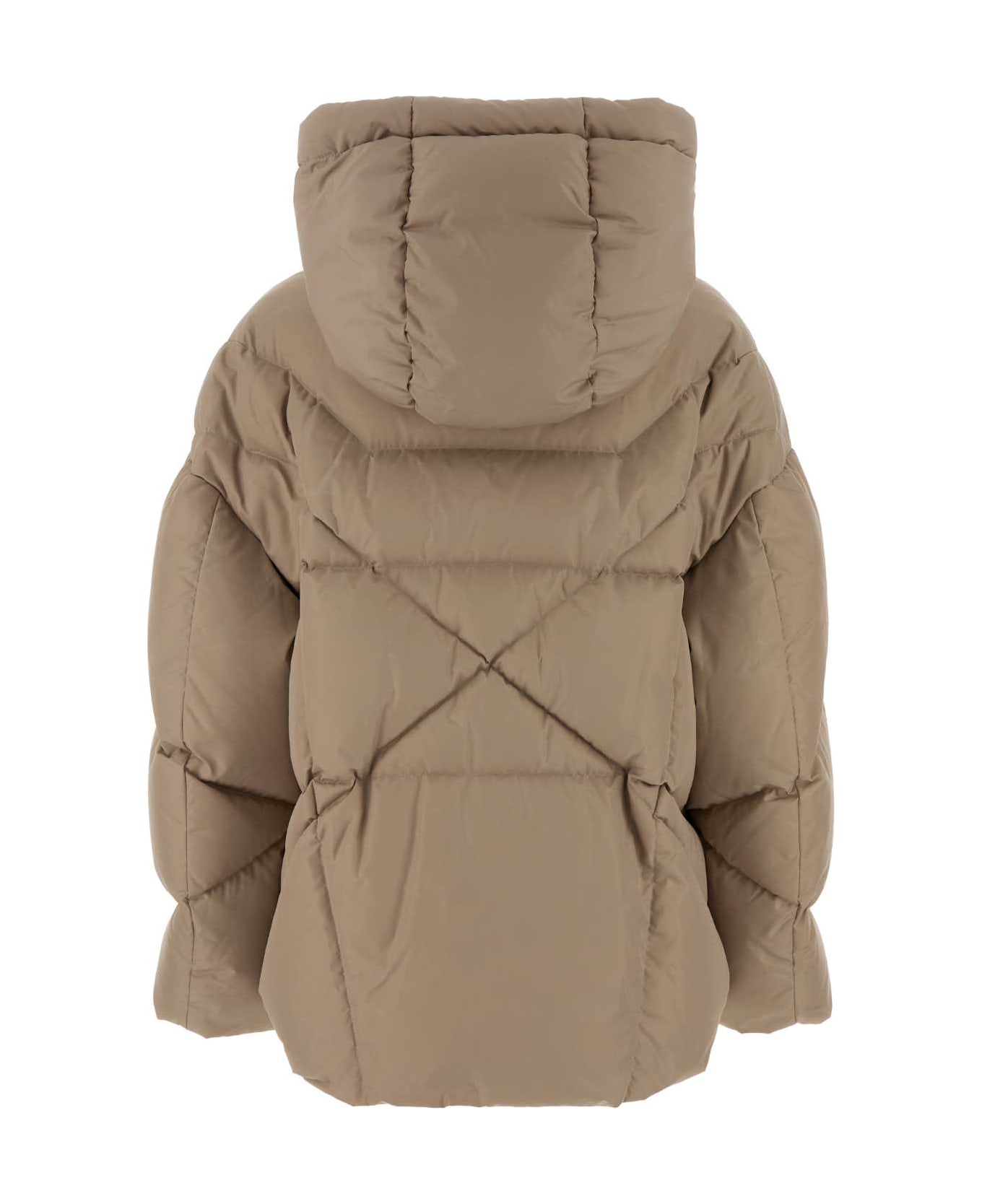 Khrisjoy Sand Polyester Blend Milano Down Jacket - SAND