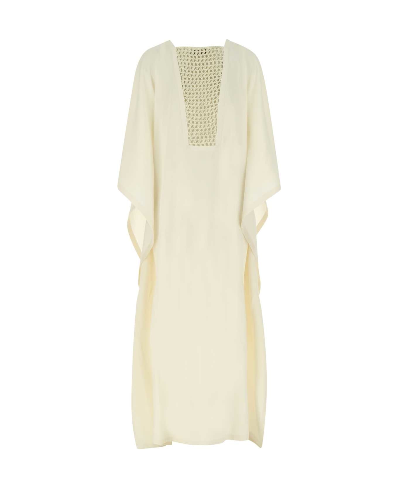 Agnona Ivory Wool Blend Tunic Dress - N00 ワンピース＆ドレス