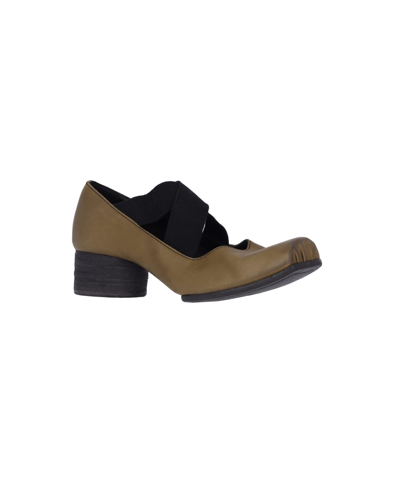 Uma Wang Heeled Ballet Flats - BROWN