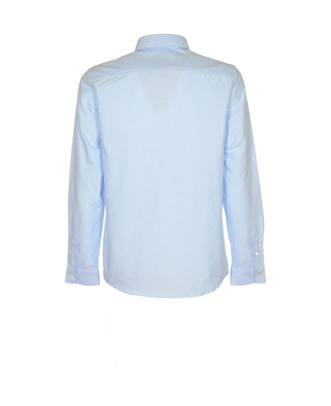 A.P.C. Buttoned Long-sleeved Shirt - Light Blue