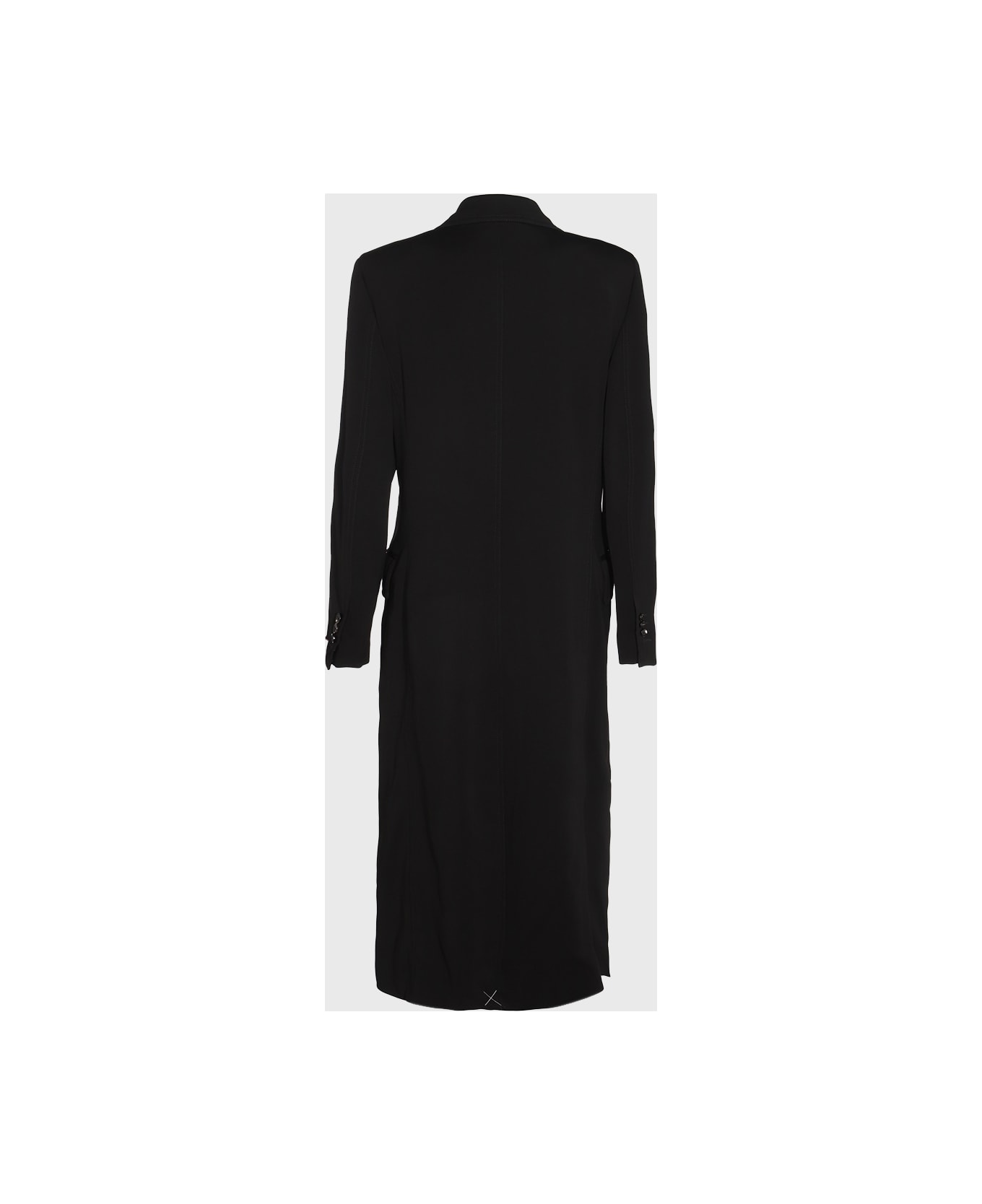 Bottega Veneta Black Viscose Coat - Black