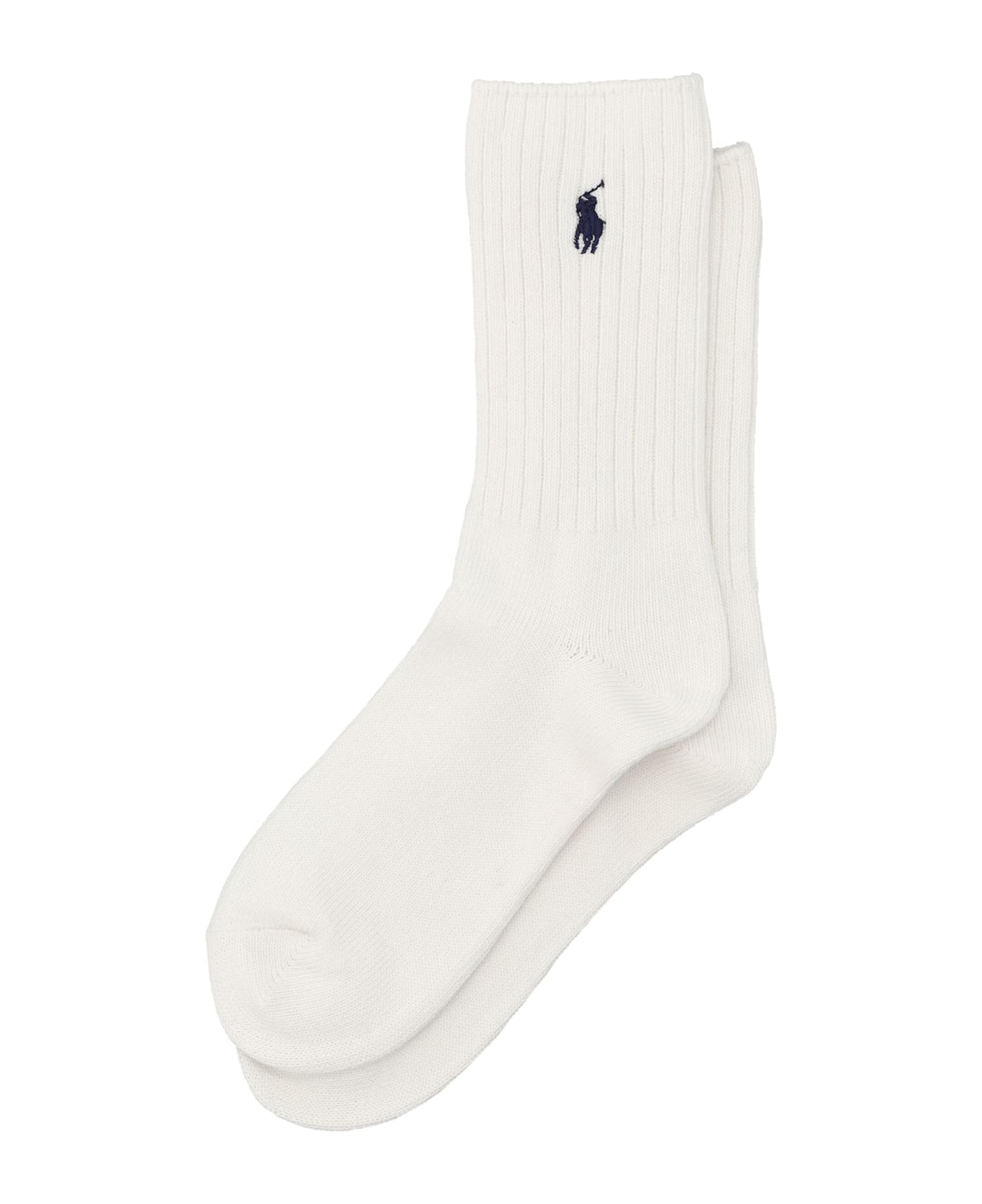 Polo Ralph Lauren Cotton-blend Crew Socks - WHITE