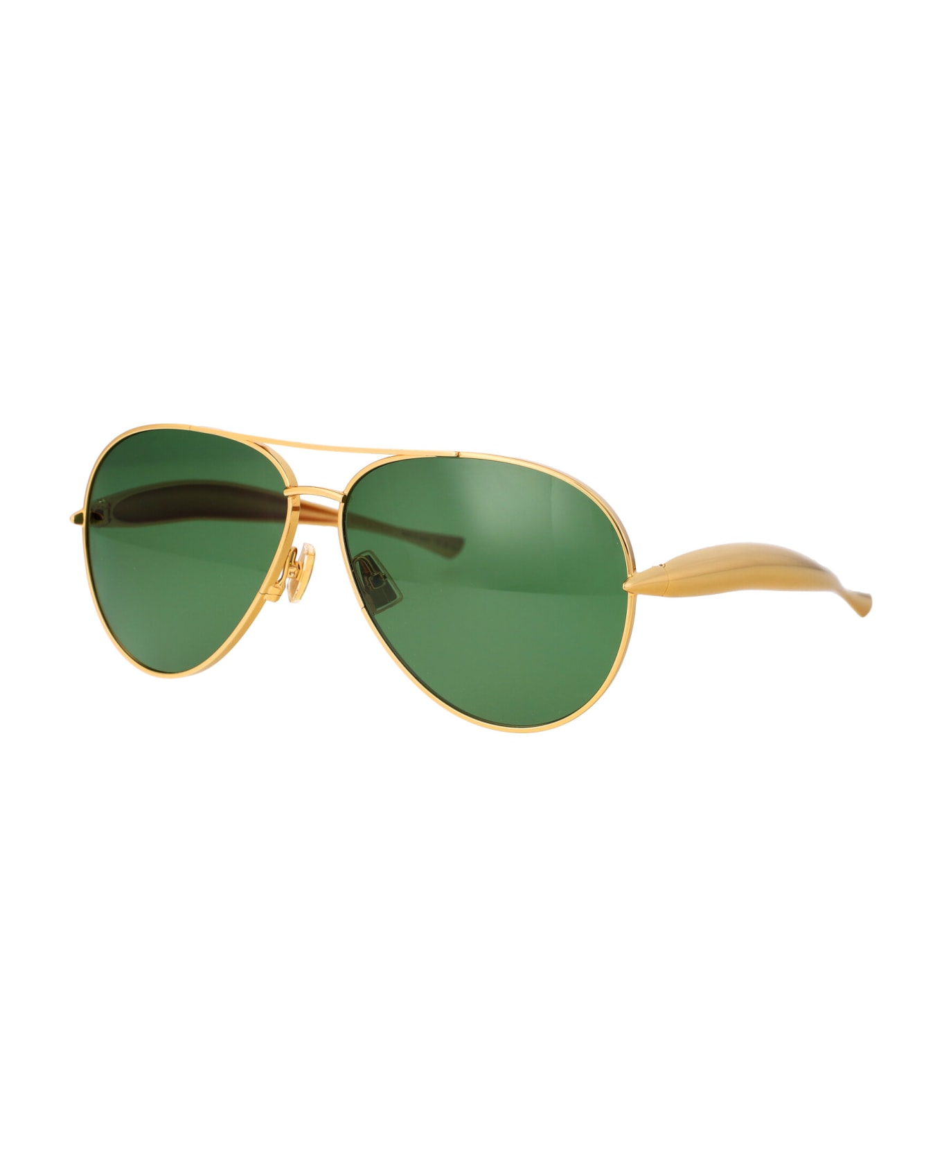 Bottega Veneta Eyewear Bv1305s Sunglasses - 001 GOLD GOLD GREEN