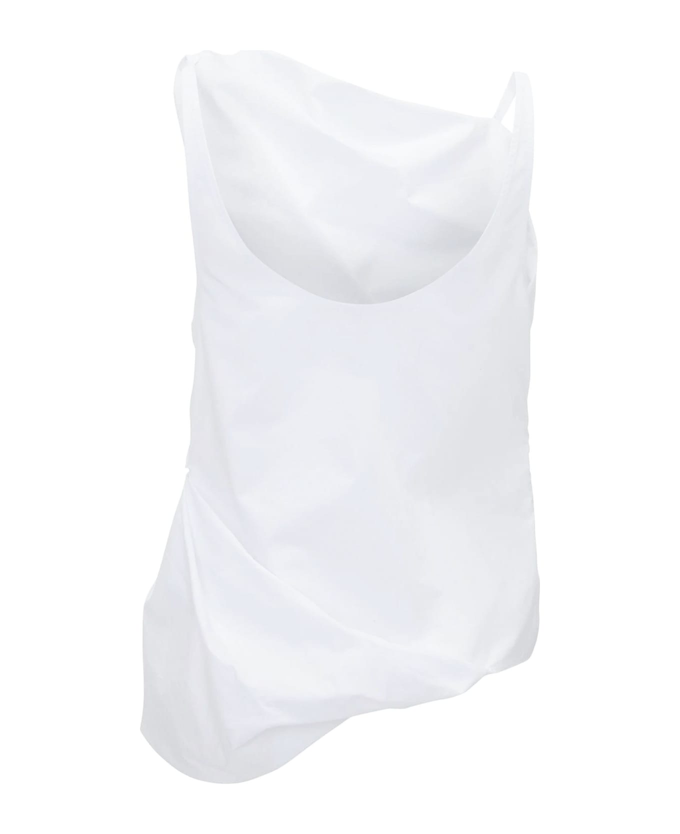 J.W. Anderson White Twisted Cotton Vest Top - White