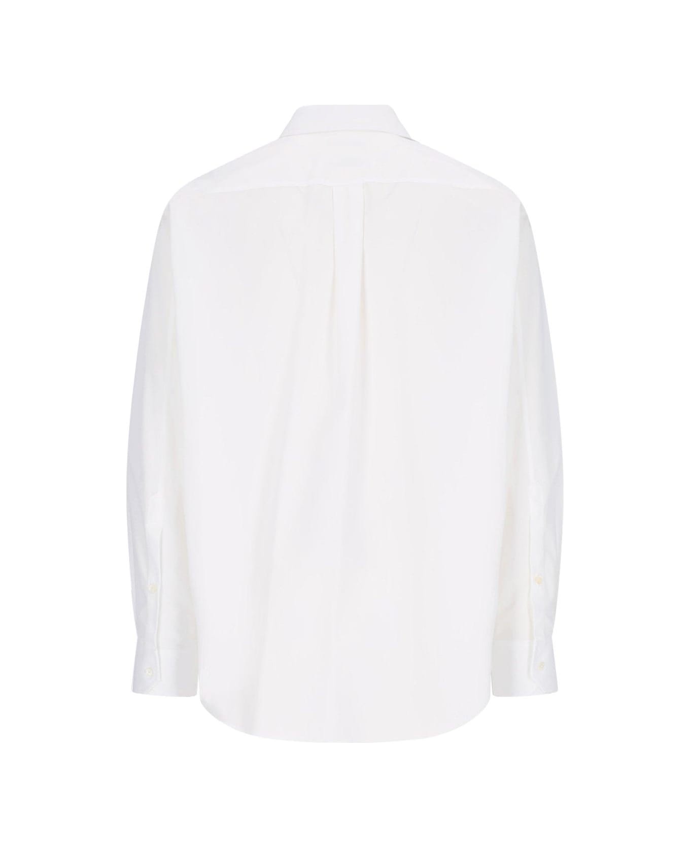 Valentino Buttoned Straight Hem Shirt - White シャツ