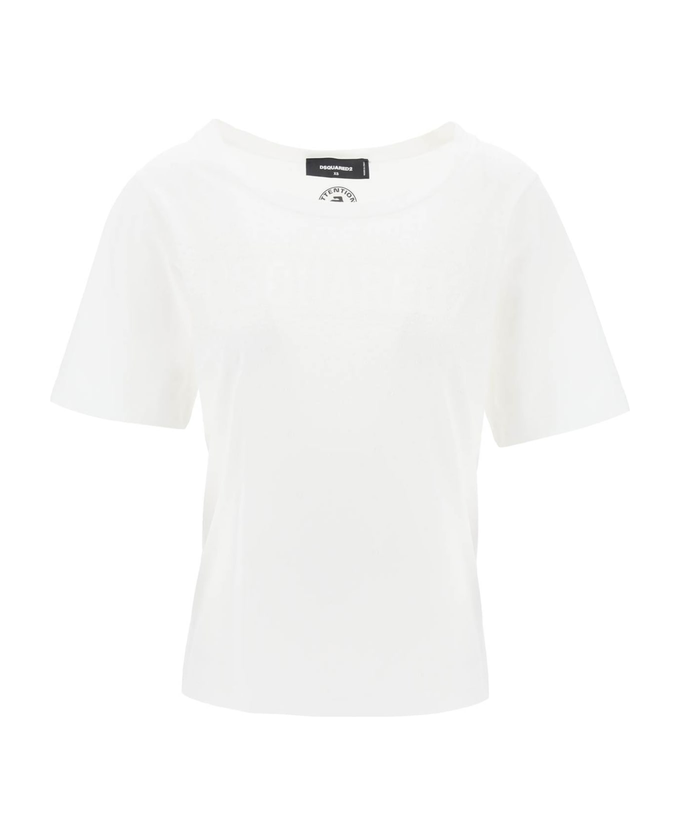 Dsquared2 Crew-neck T-shirt With Logo - WHITE (White)