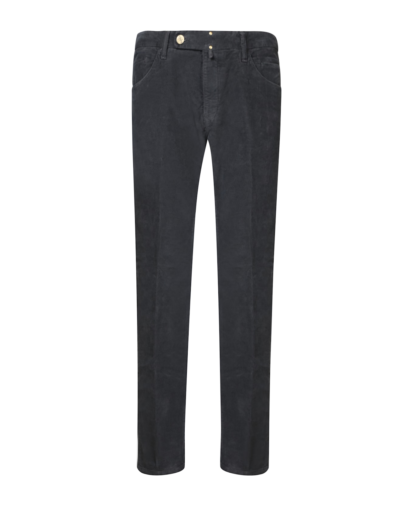 Incotex Blue Velvet Tailored Trousers - Blue