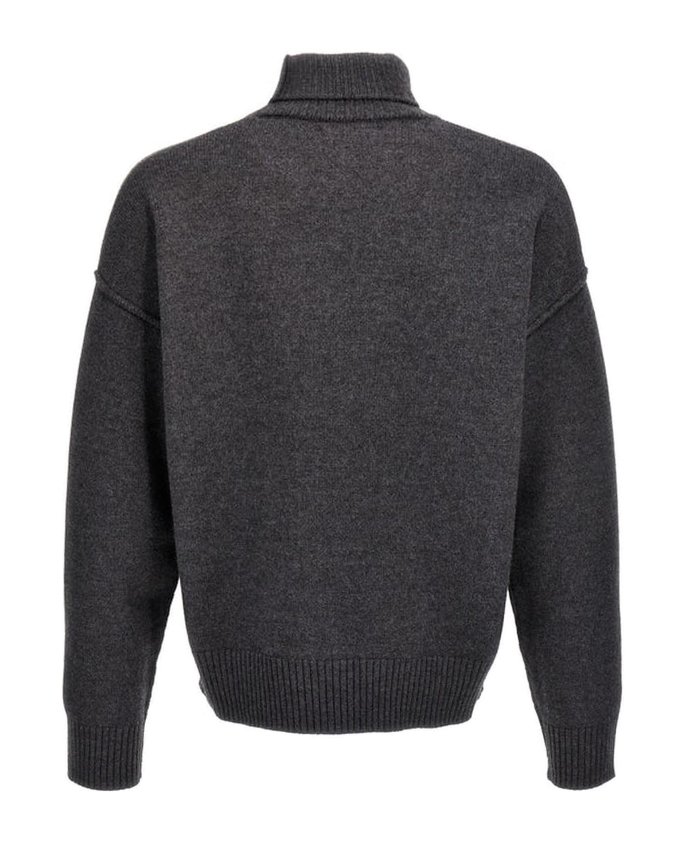 Ami Alexandre Mattiussi Ami Sweaters Grey - Grey