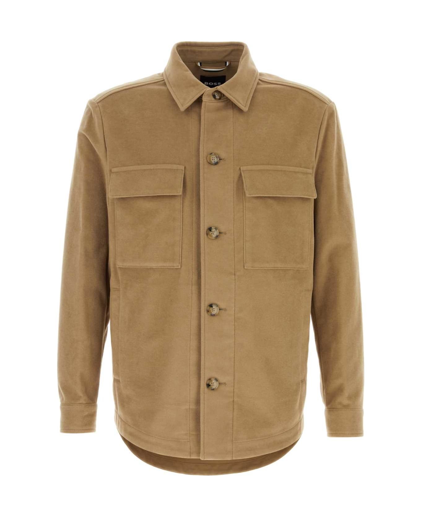 Hugo Boss Cappuccio Cotton Shirt - OPENBEIGE