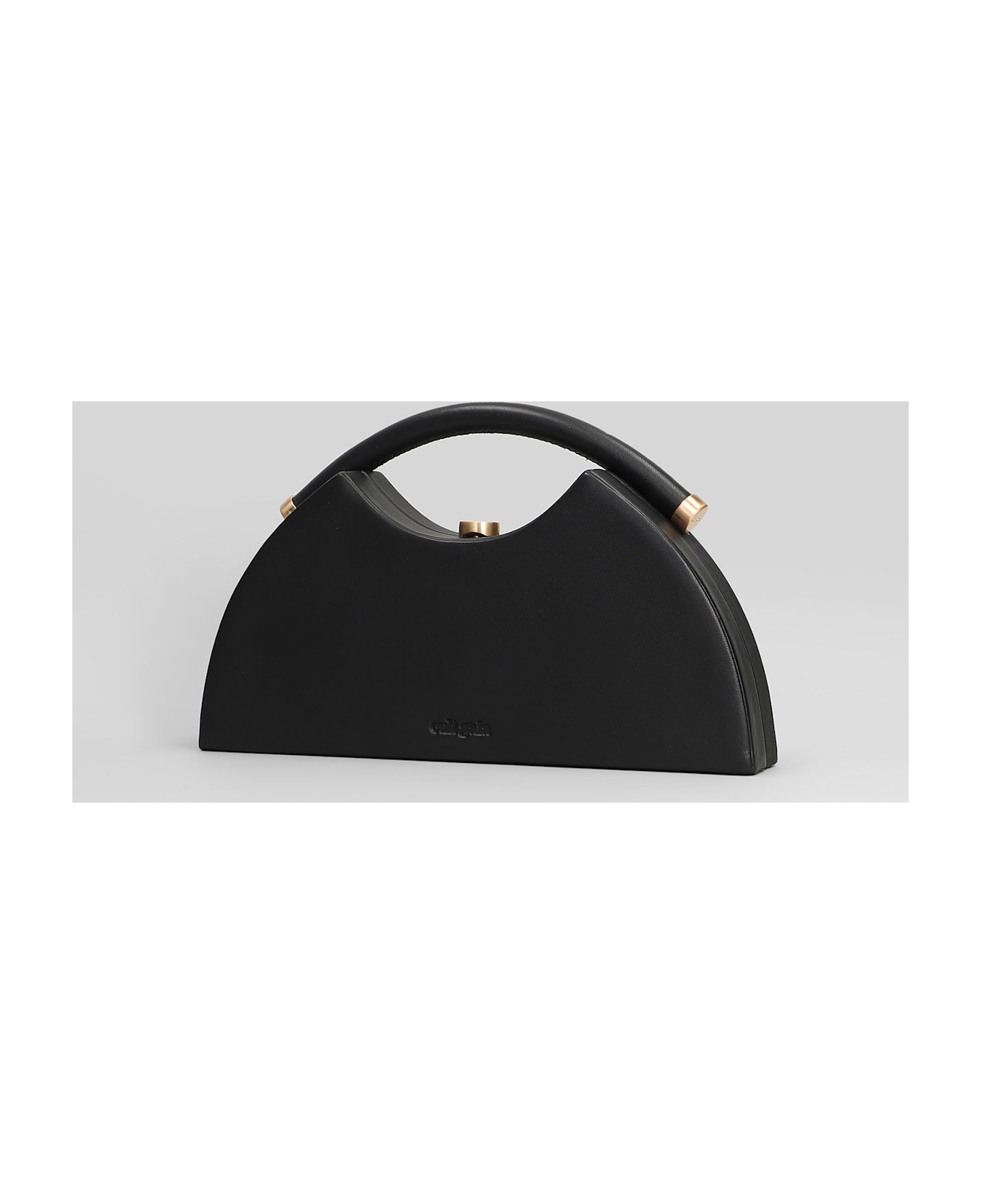 Cult Gaia Marjani Hand Bag In Black Leather - black
