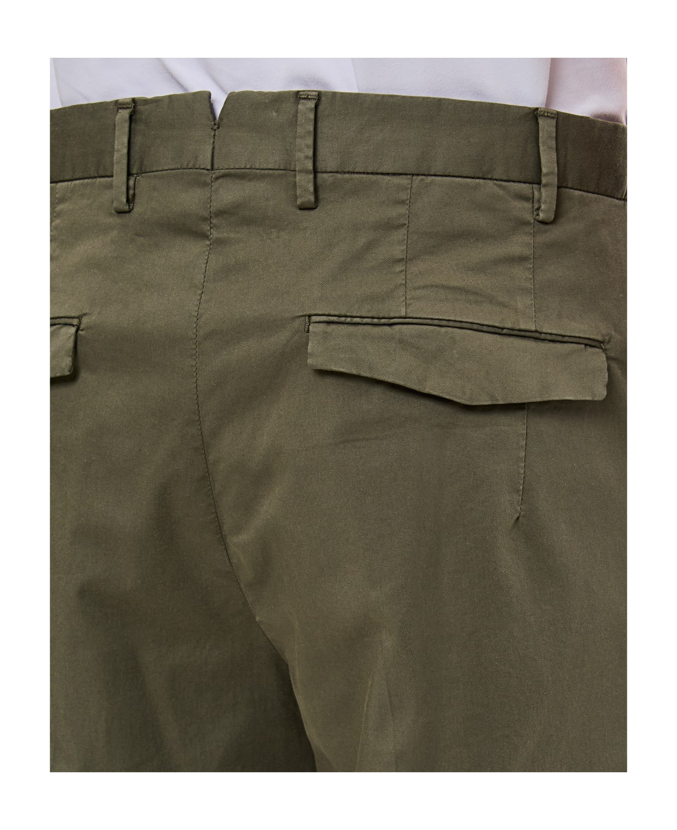 PT01 Cotton Trousers - Green ボトムス