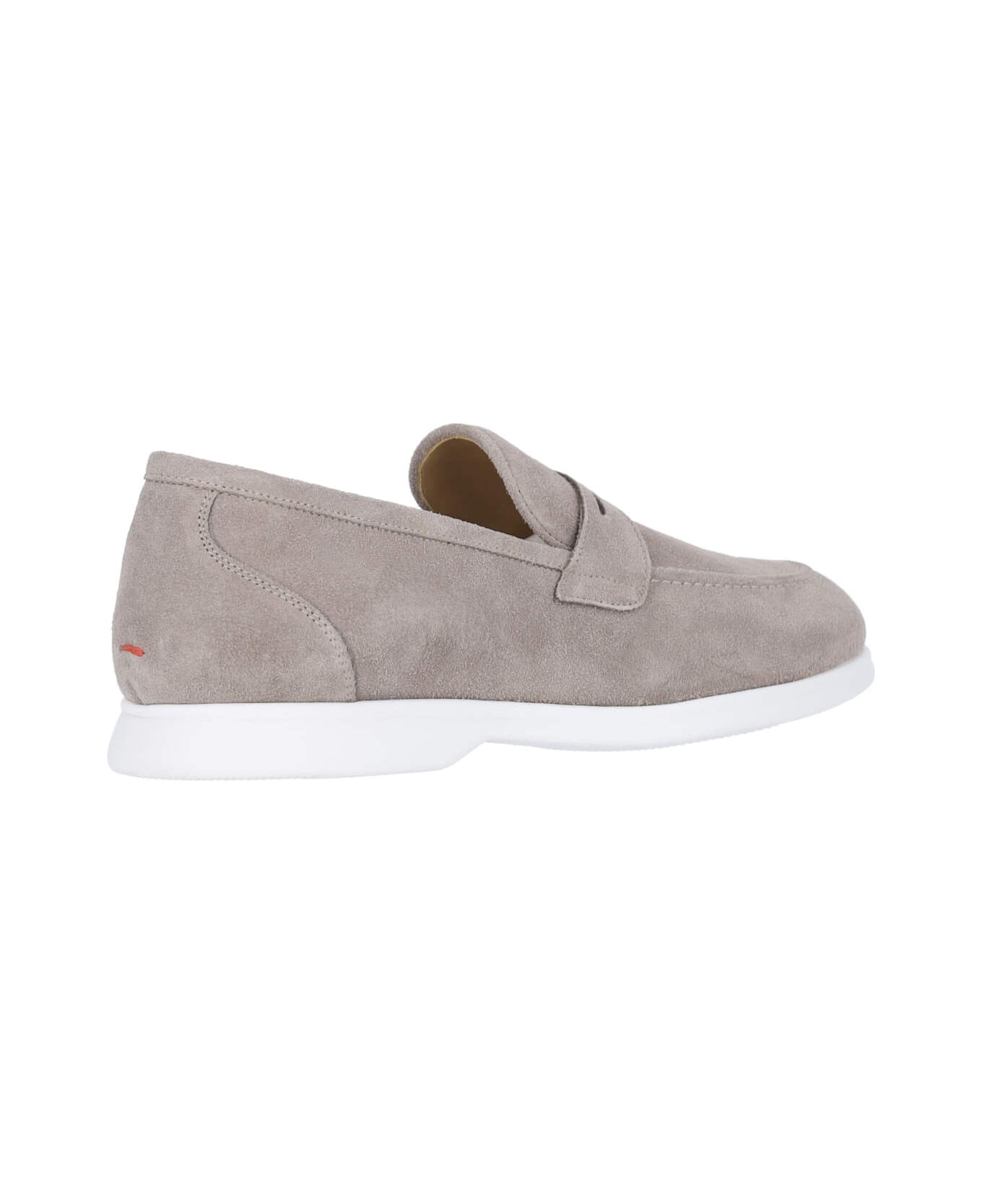 Kiton Suede Loafers - Taupe