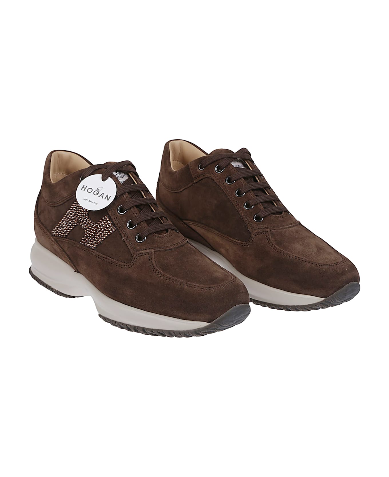Hogan Interactive Sneakers - Coconut/chocolate Brown