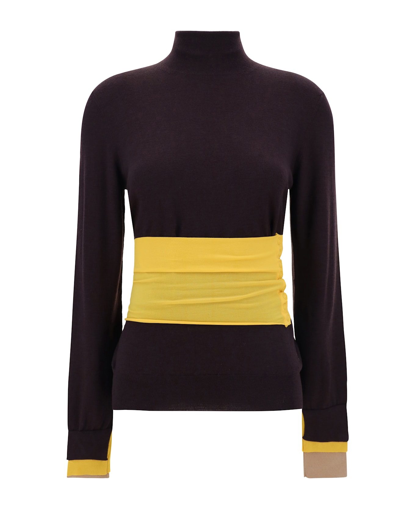 Fendi Turtleneck Sweater - Aubergine