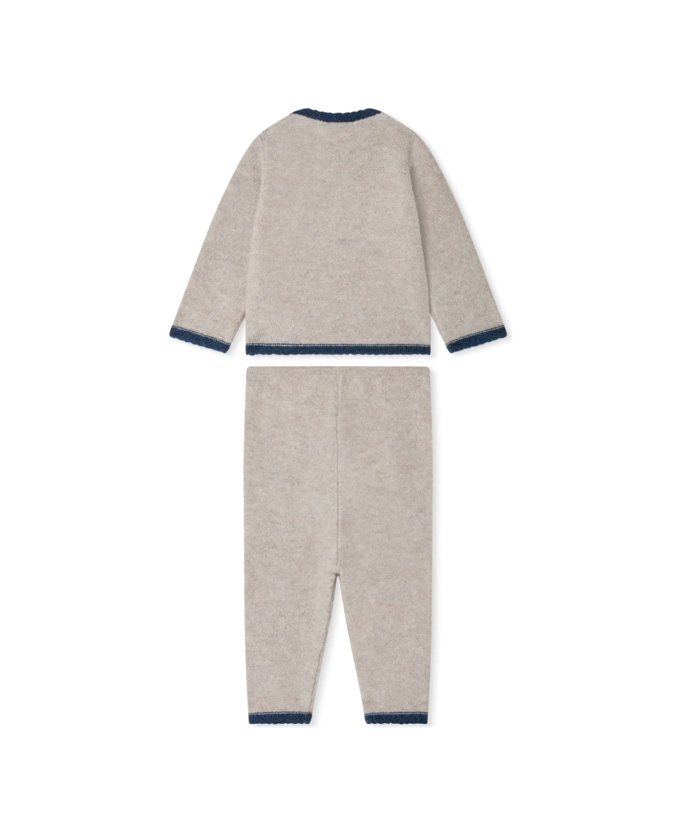 Bonpoint Bambini Set In Taupe - Grey