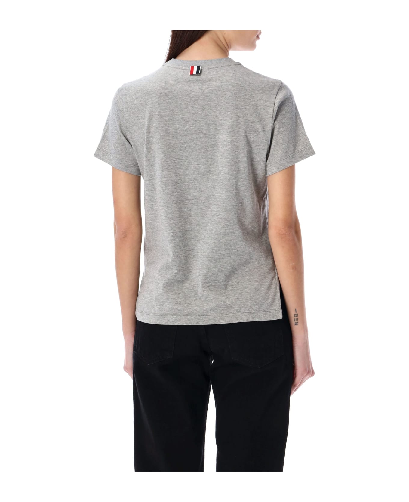Thom Browne Relaxed Fit T-shirt - LIGHT GREY