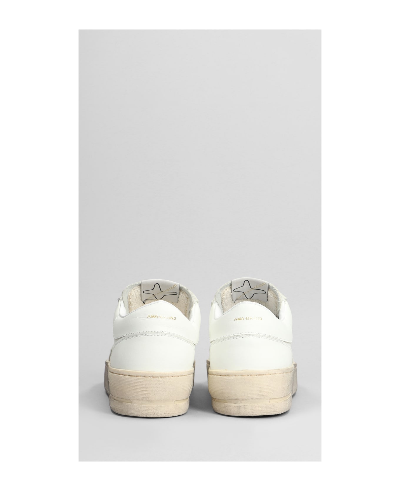 AMA-BRAND Sneakers In White Leather - white