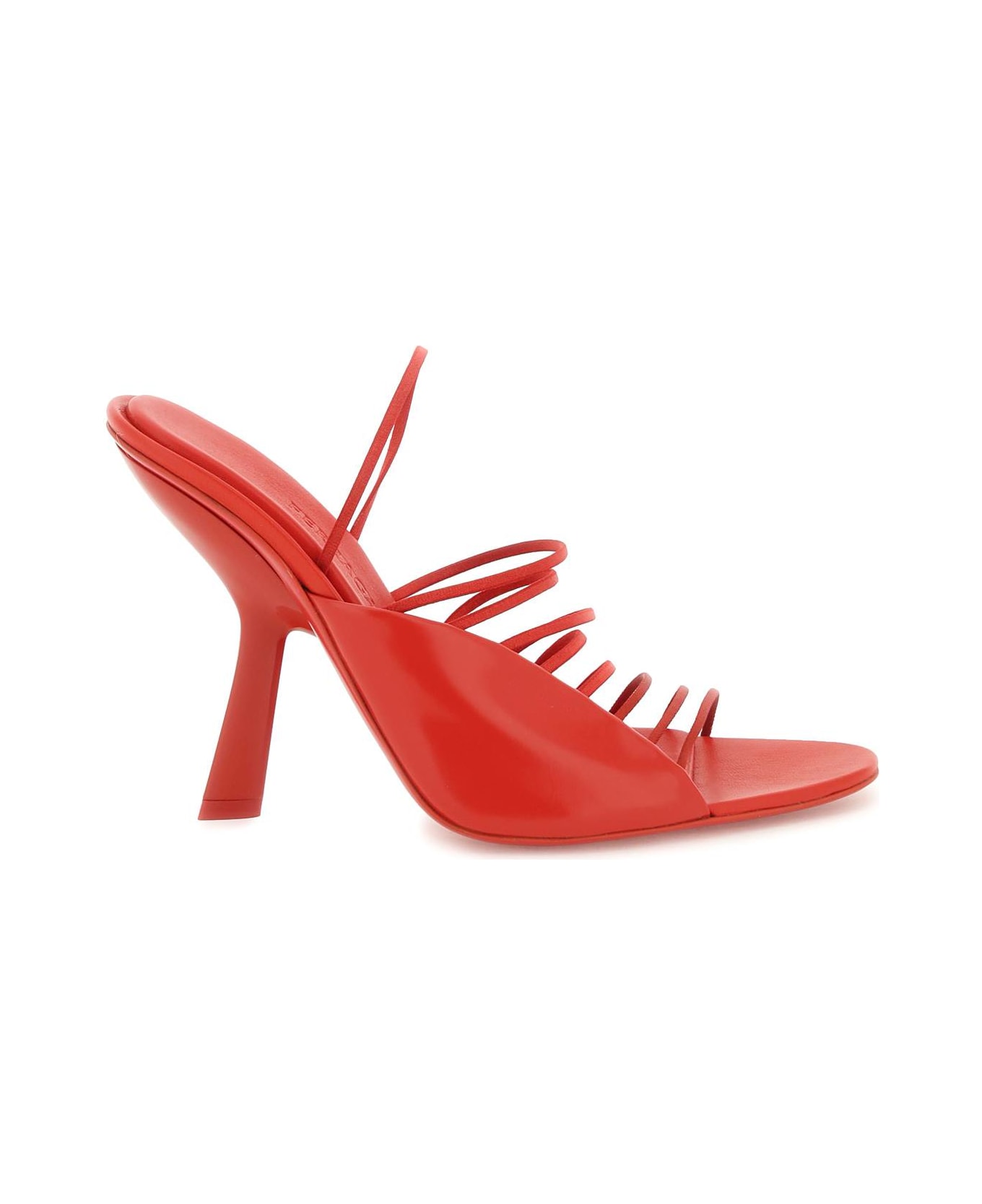 Ferragamo Sandals With Ultra-fine Mini Straps - RED