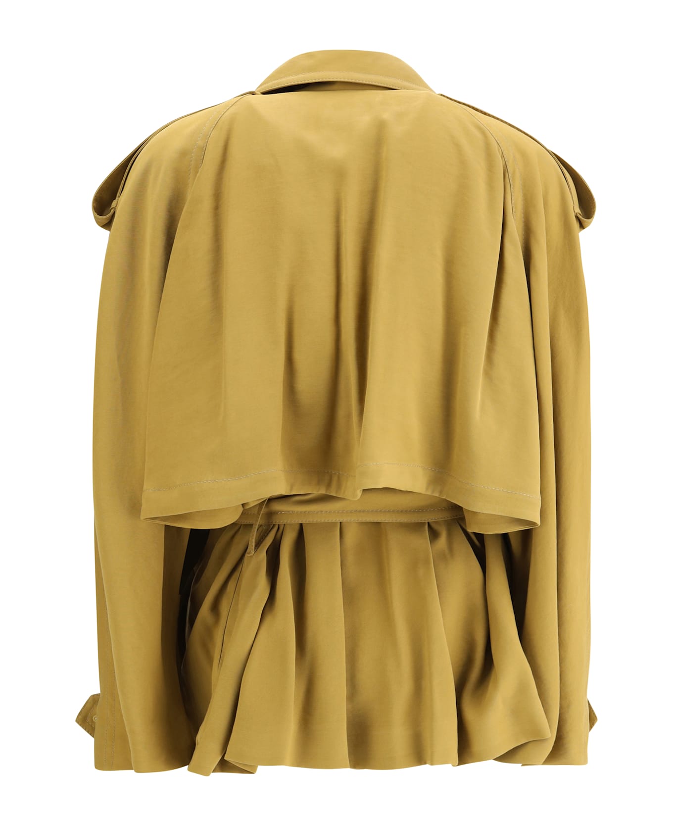 The Andamane Double-breasted Short Trench Coat