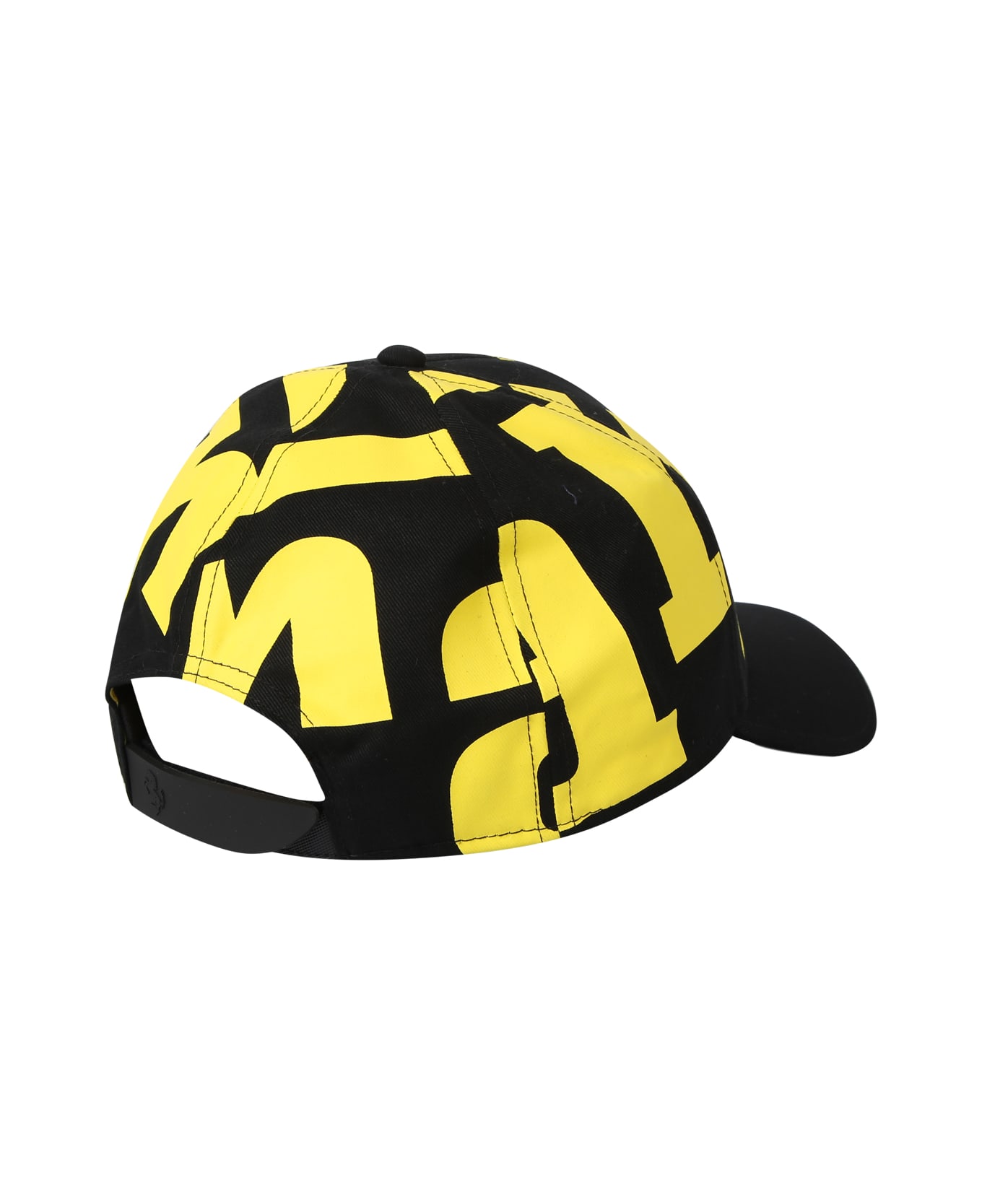 Ferrari Logo Print Baseball Cap - Black