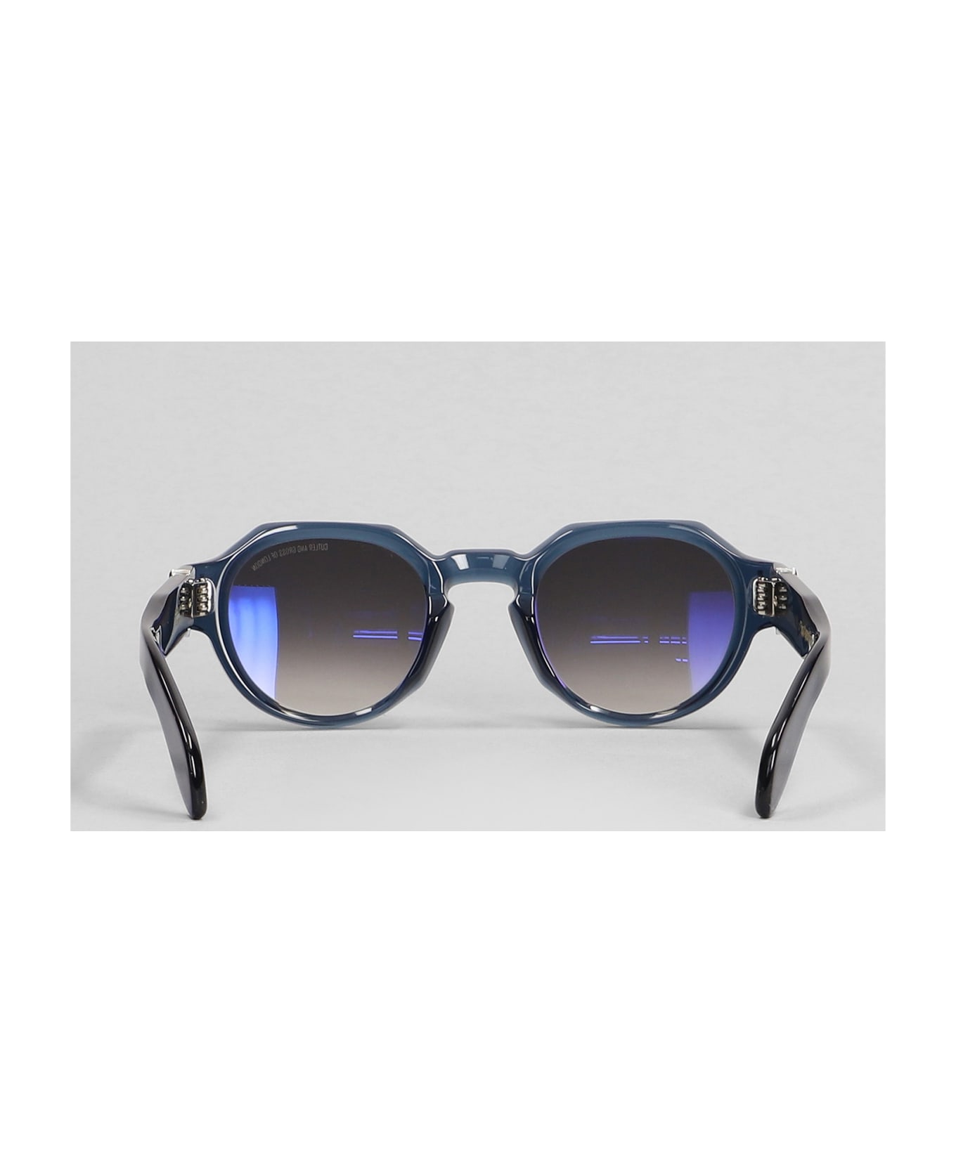 Cutler and Gross The Great Frog Sunglasses In Blue Acetate - blue