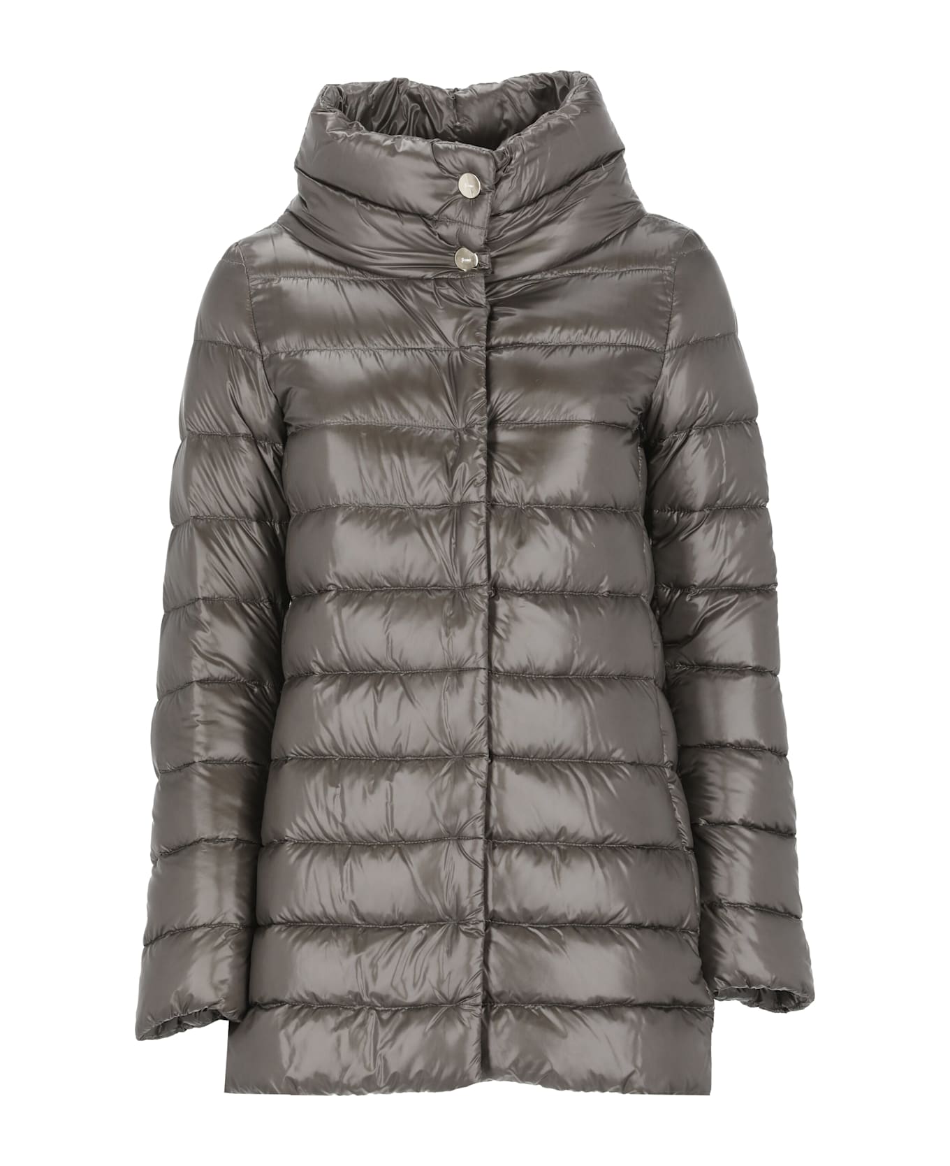 Herno Grey 200 G Ultralight Nylon Amilia Coat - Grey