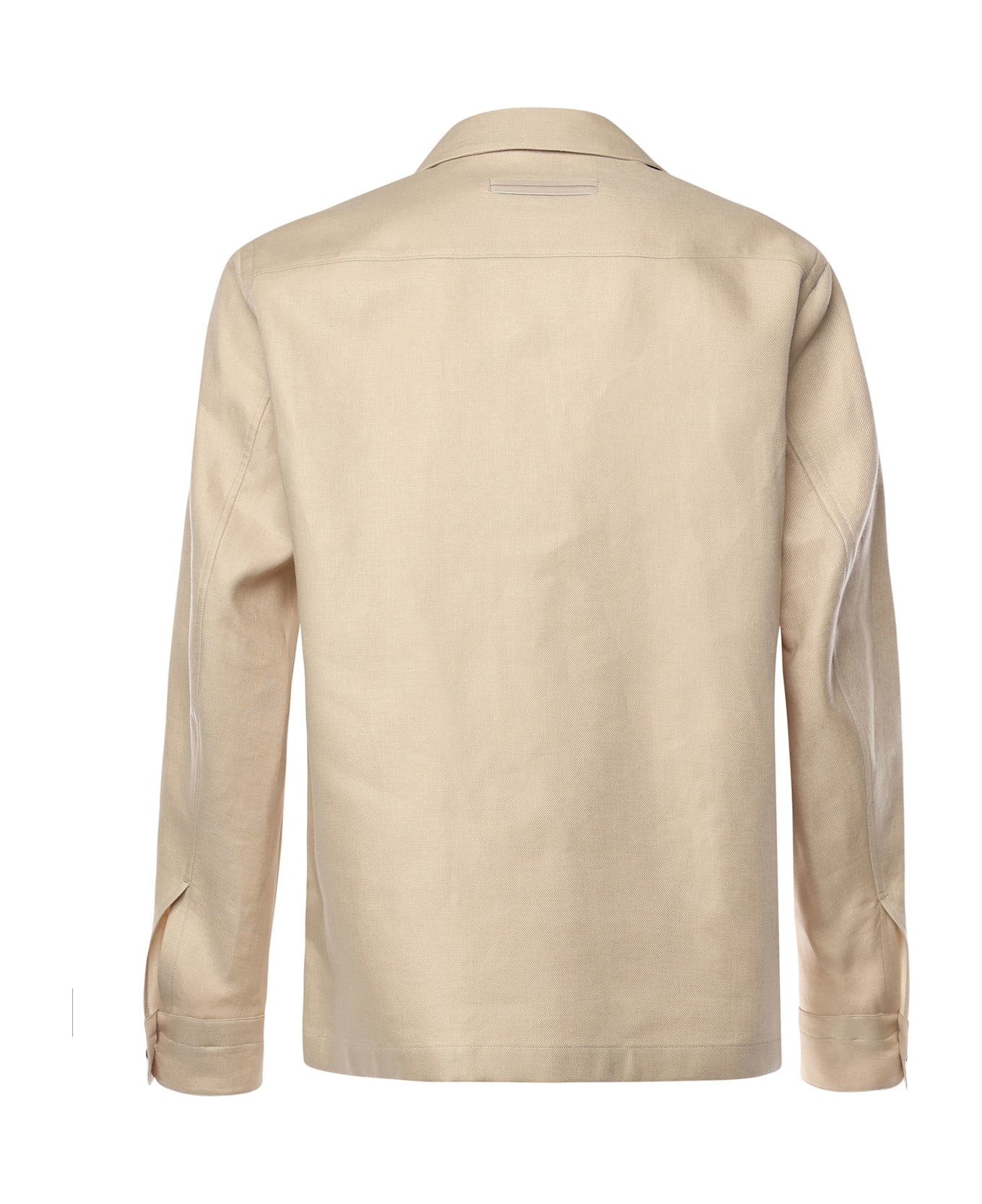 Zegna Shirt With Pockets - Beige