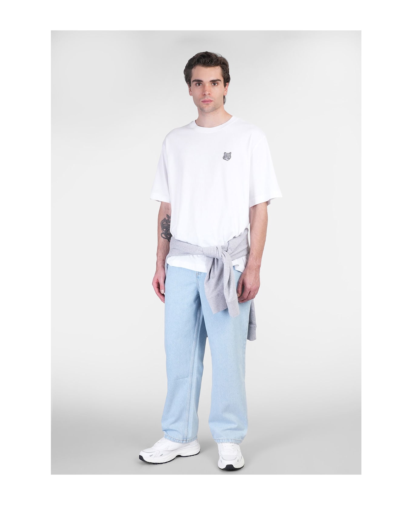Maison Kitsuné Jeans In Blue Denim - blue