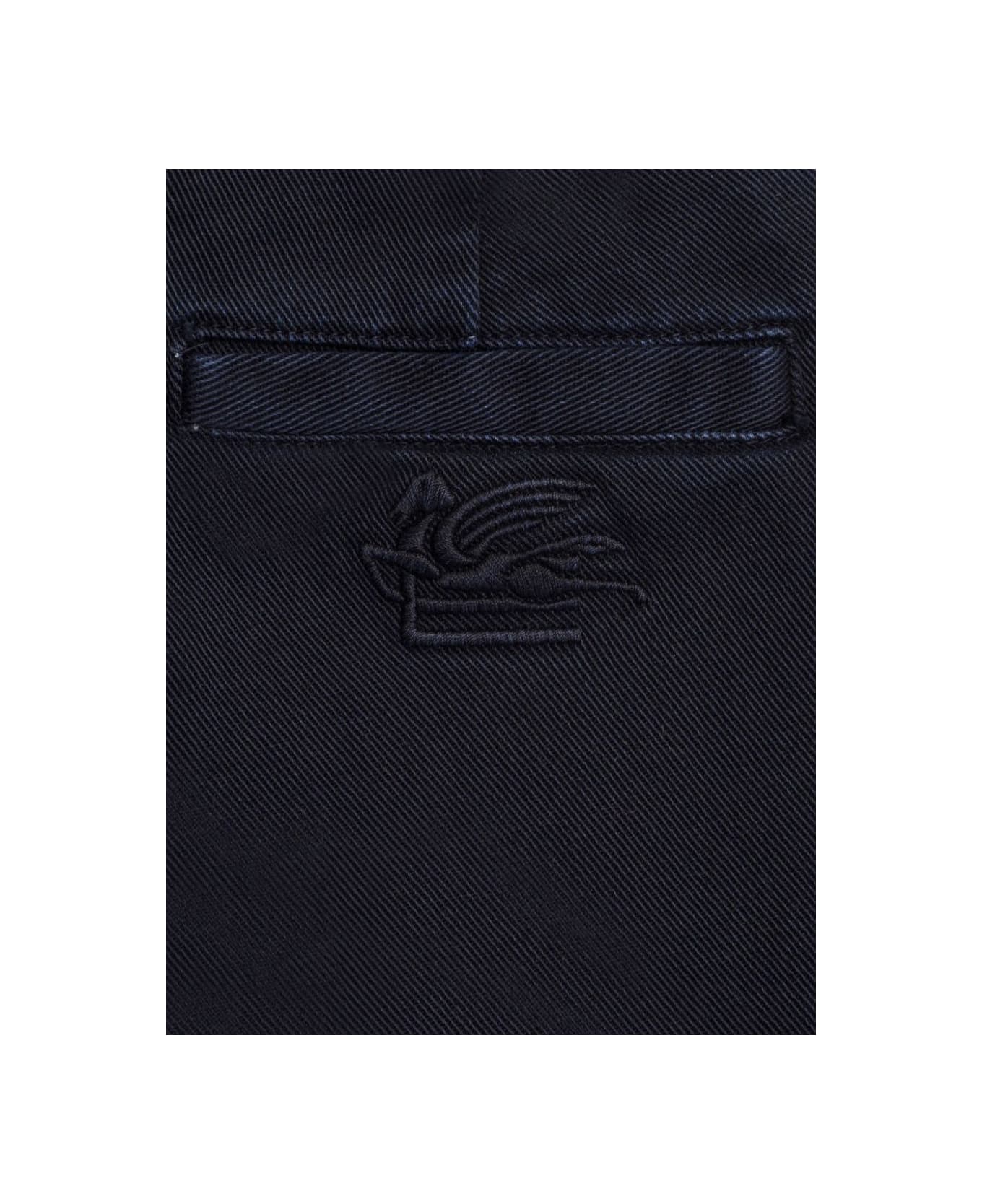 Etro Fabric Pants - BLUE