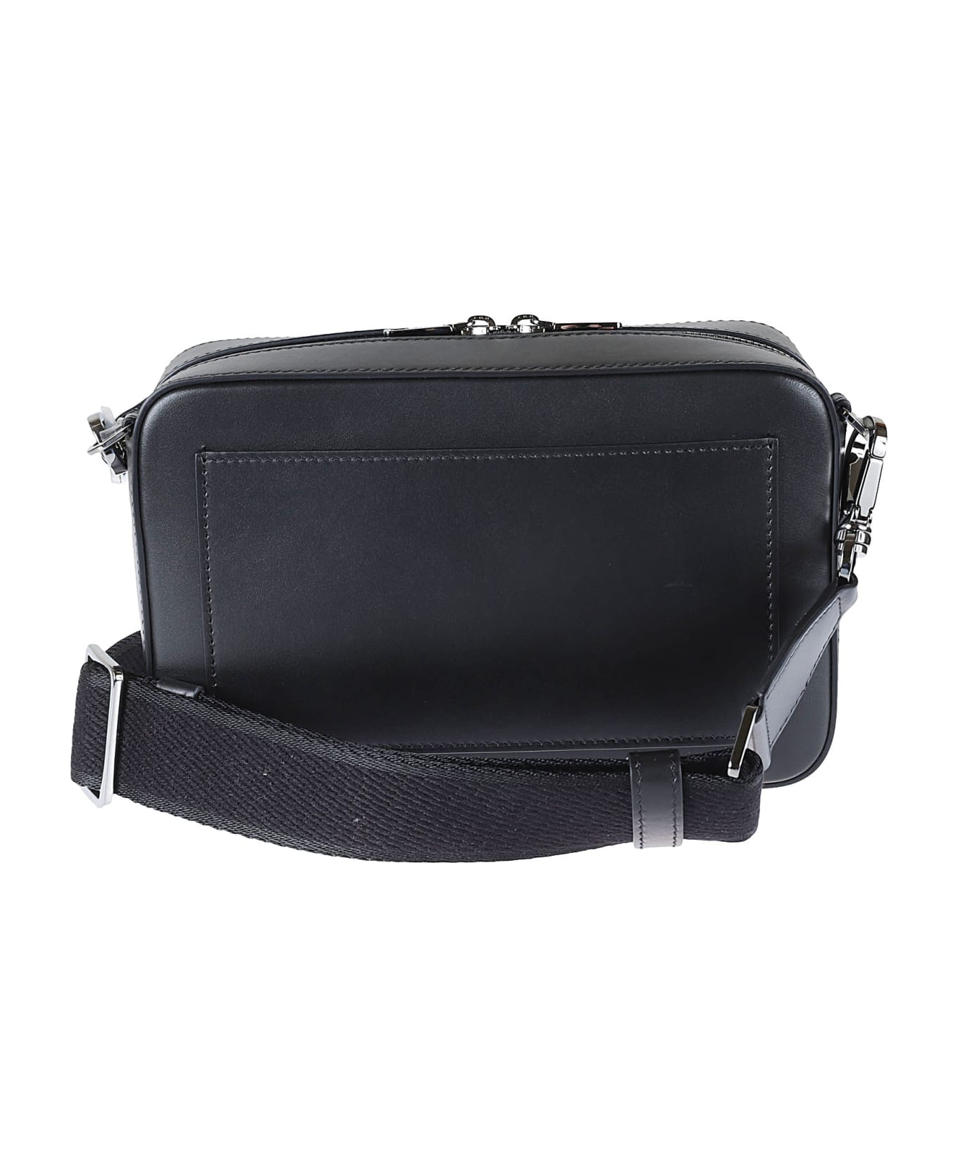 Dolce & Gabbana Logo Embossed Two-way Zip Camera Bag - Black ショルダーバッグ