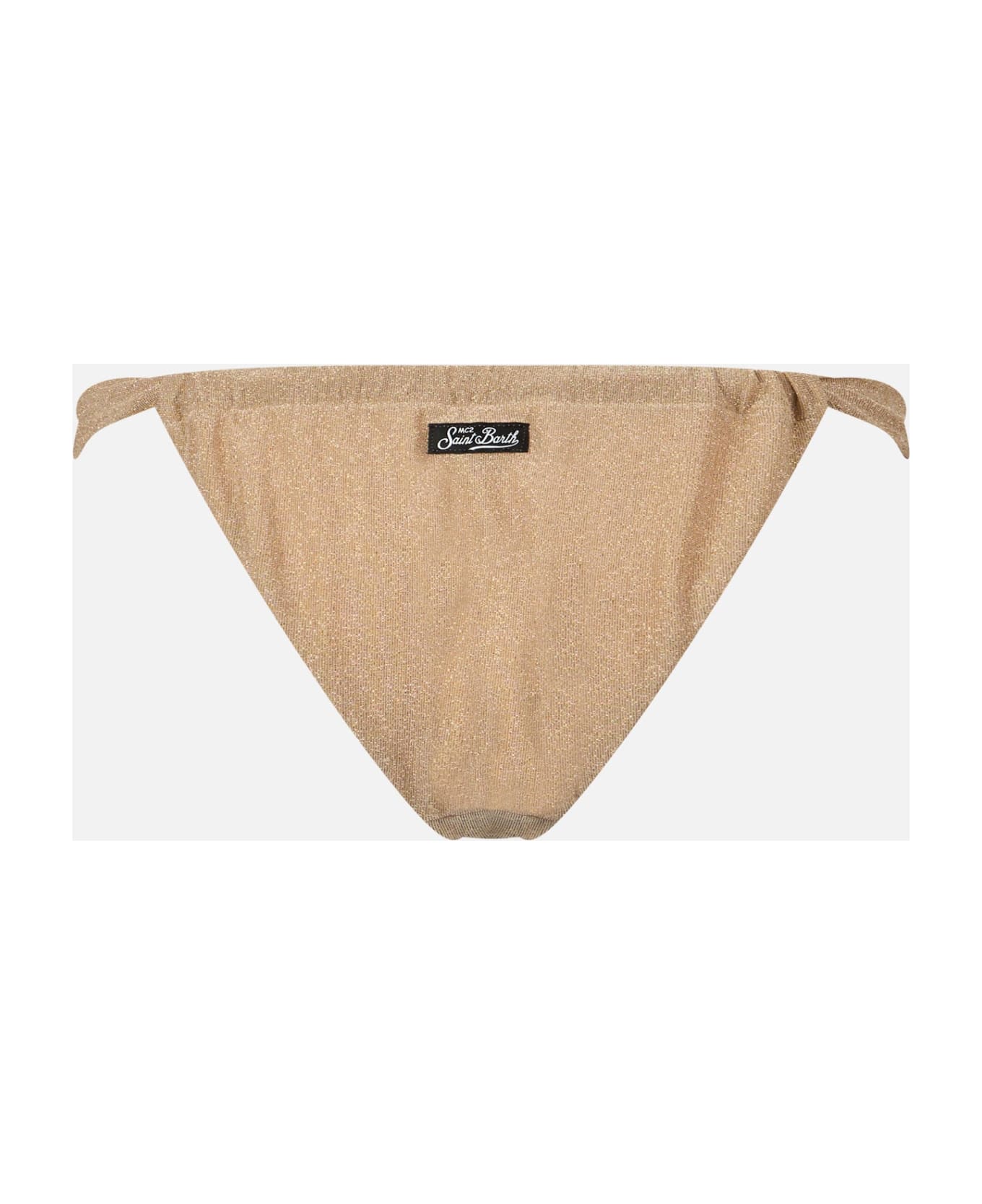 MC2 Saint Barth Woman Gold Lurex Cheekiest Swim Briefs Noelle - WHITE
